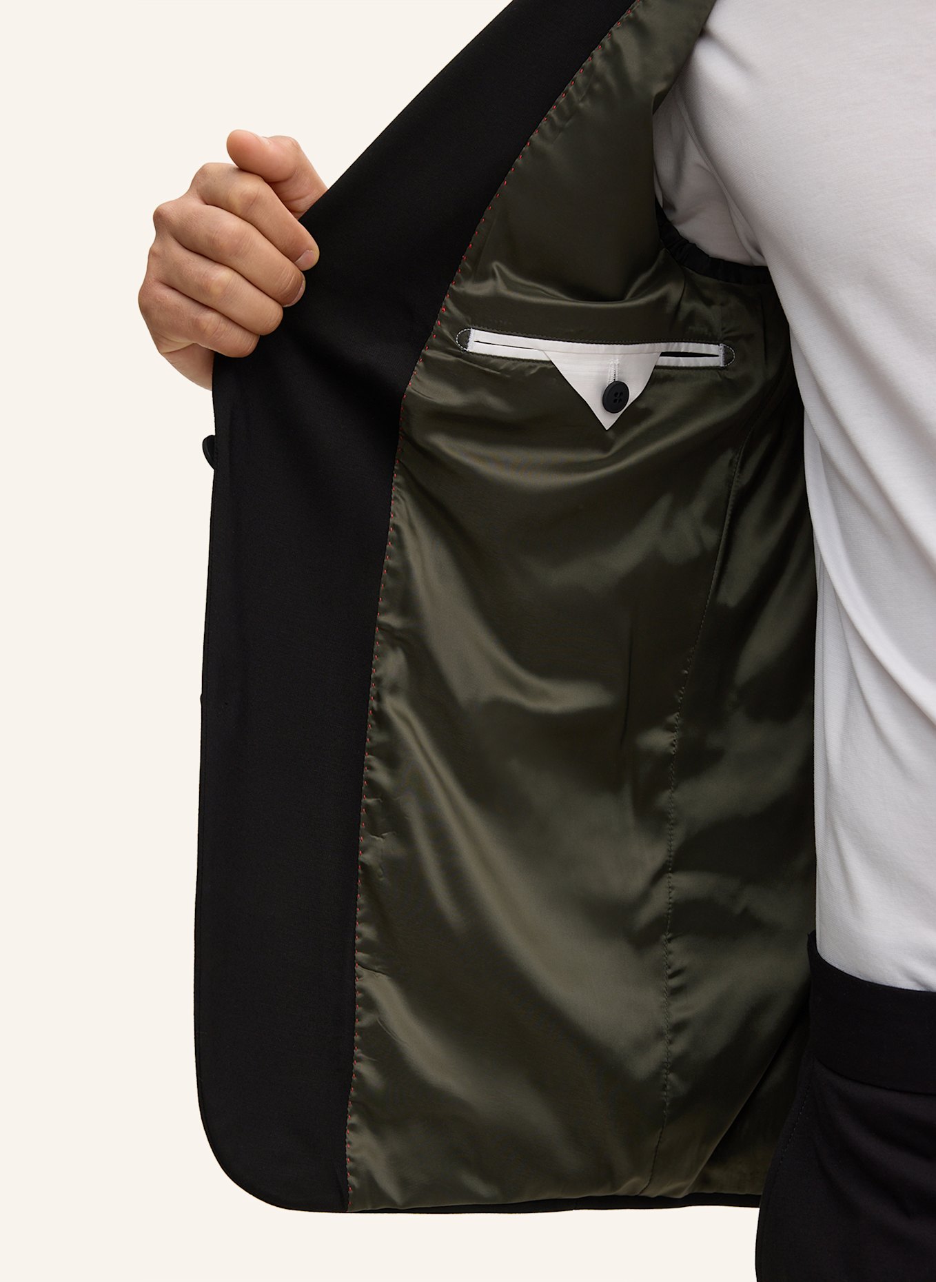 STRELLSON Anzugsakko ARNDT Slim Fit aus Jersey: SCHWARZ