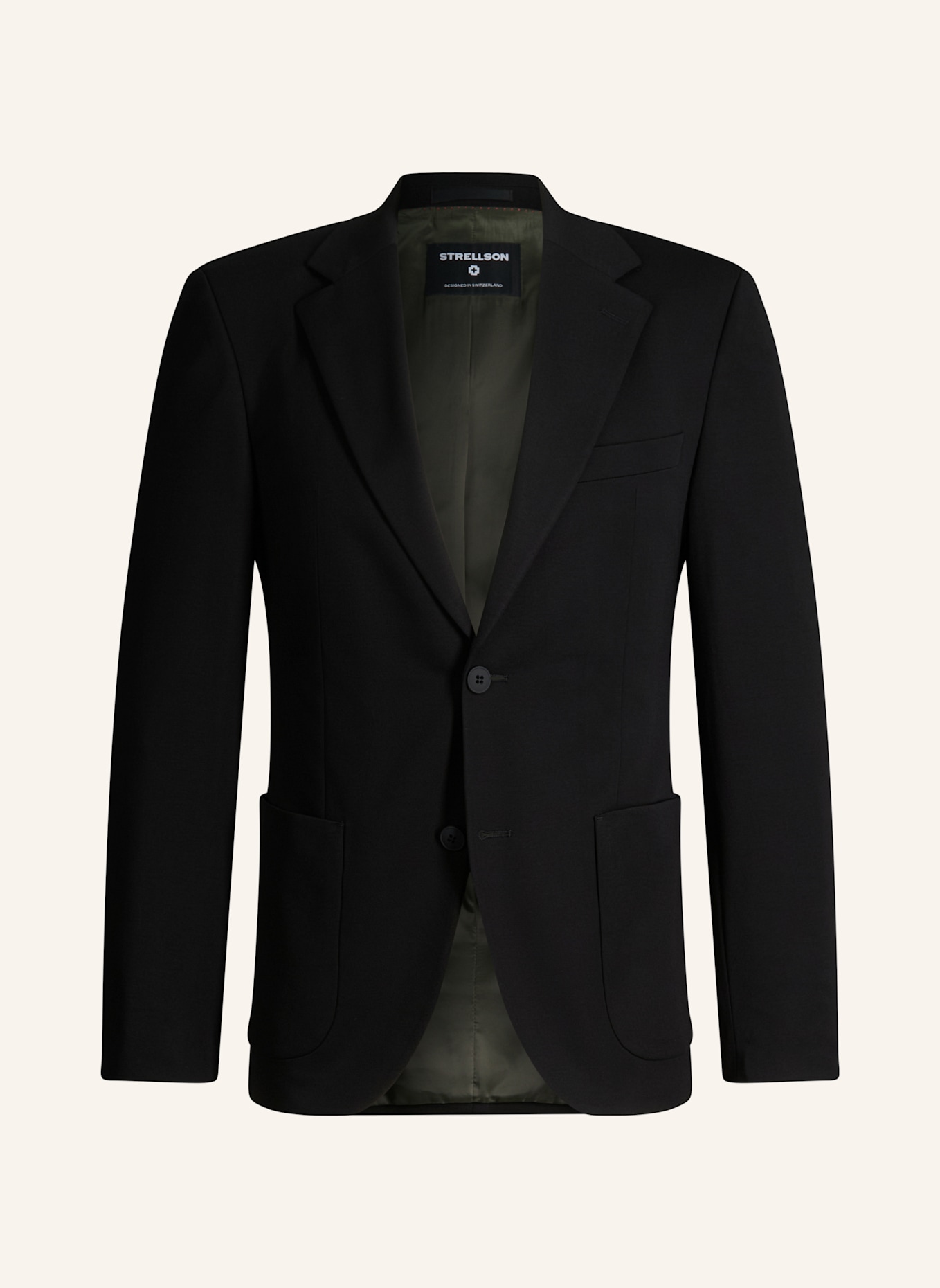 STRELLSON Anzugsakko ARNDT Slim Fit aus Jersey: SCHWARZ