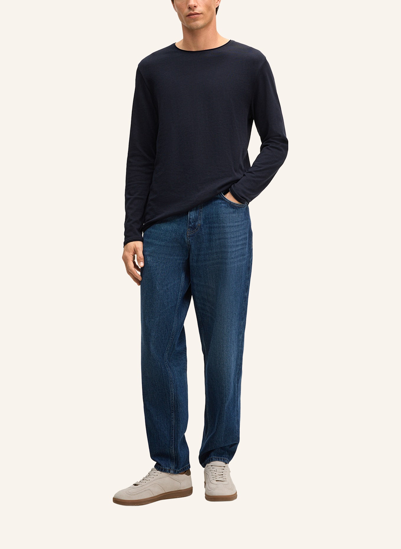 STRELLSON Longsleeve PROSPECT: DUNKELBLAU