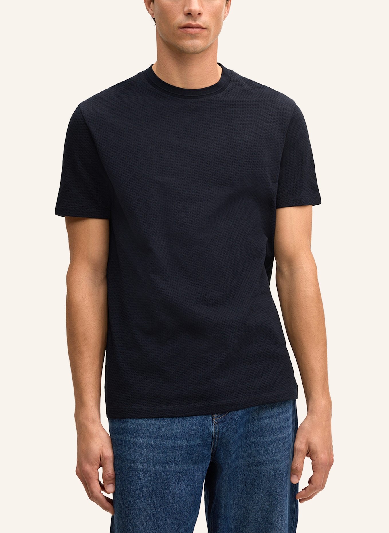 STRELLSON T-Shirt FISHER: DUNKELBLAU