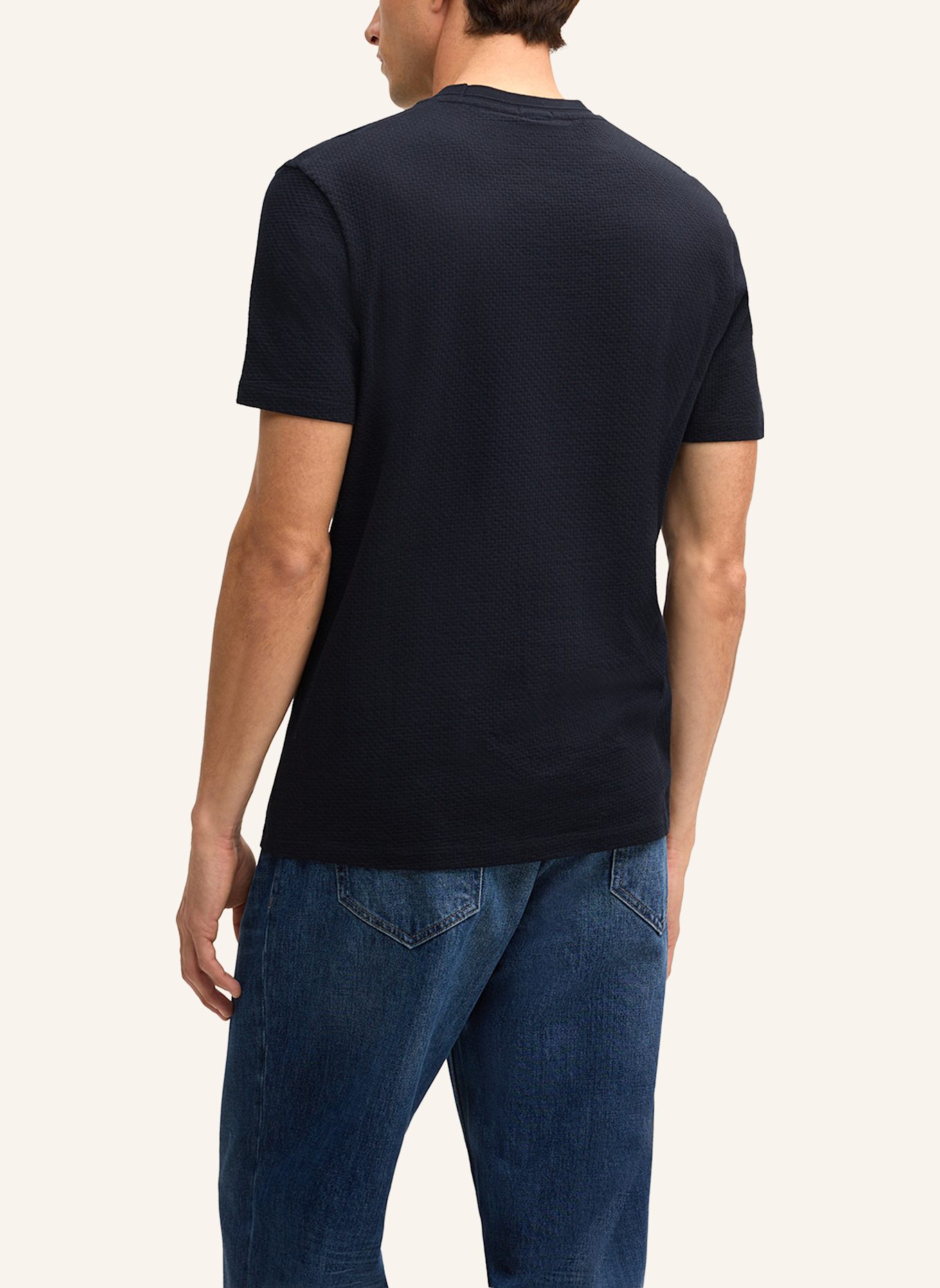 STRELLSON T-Shirt FISHER: DUNKELBLAU