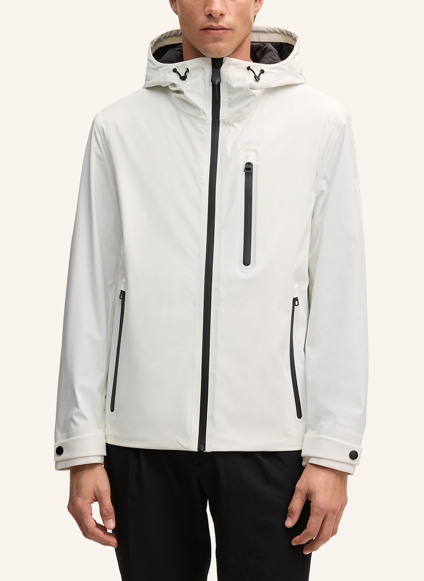 STRELLSON Windbreaker FLEX CROSS HOODY 2.0: WEISS