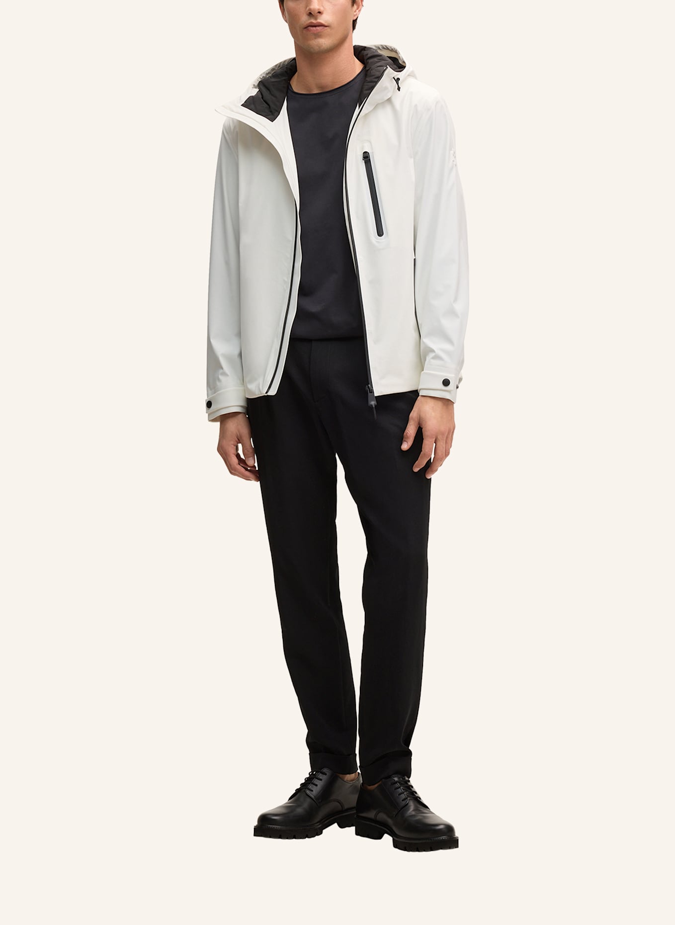 STRELLSON Windbreaker FLEX CROSS HOODY 2.0: WEISS