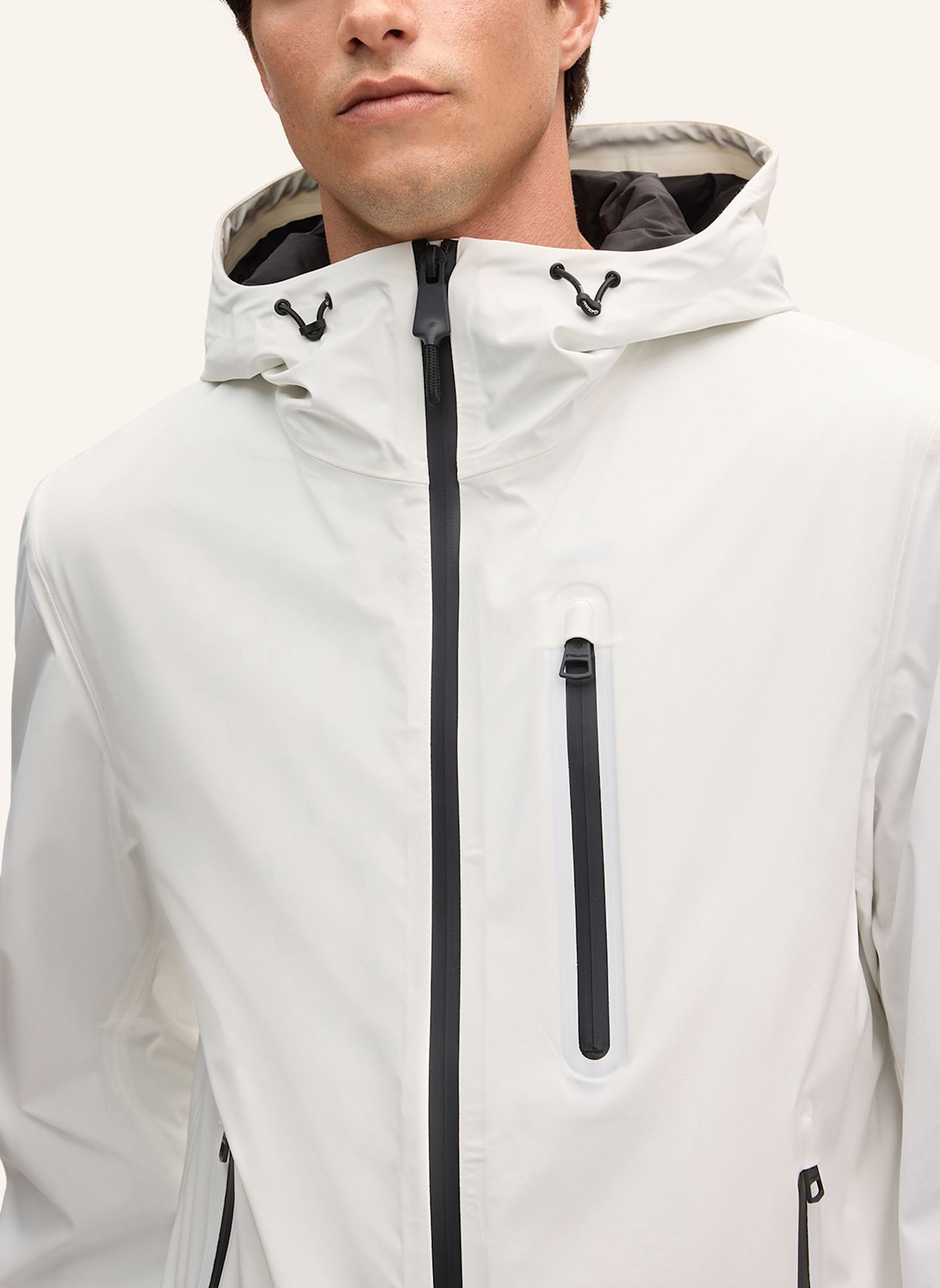 STRELLSON Windbreaker FLEX CROSS HOODY 2.0: WEISS