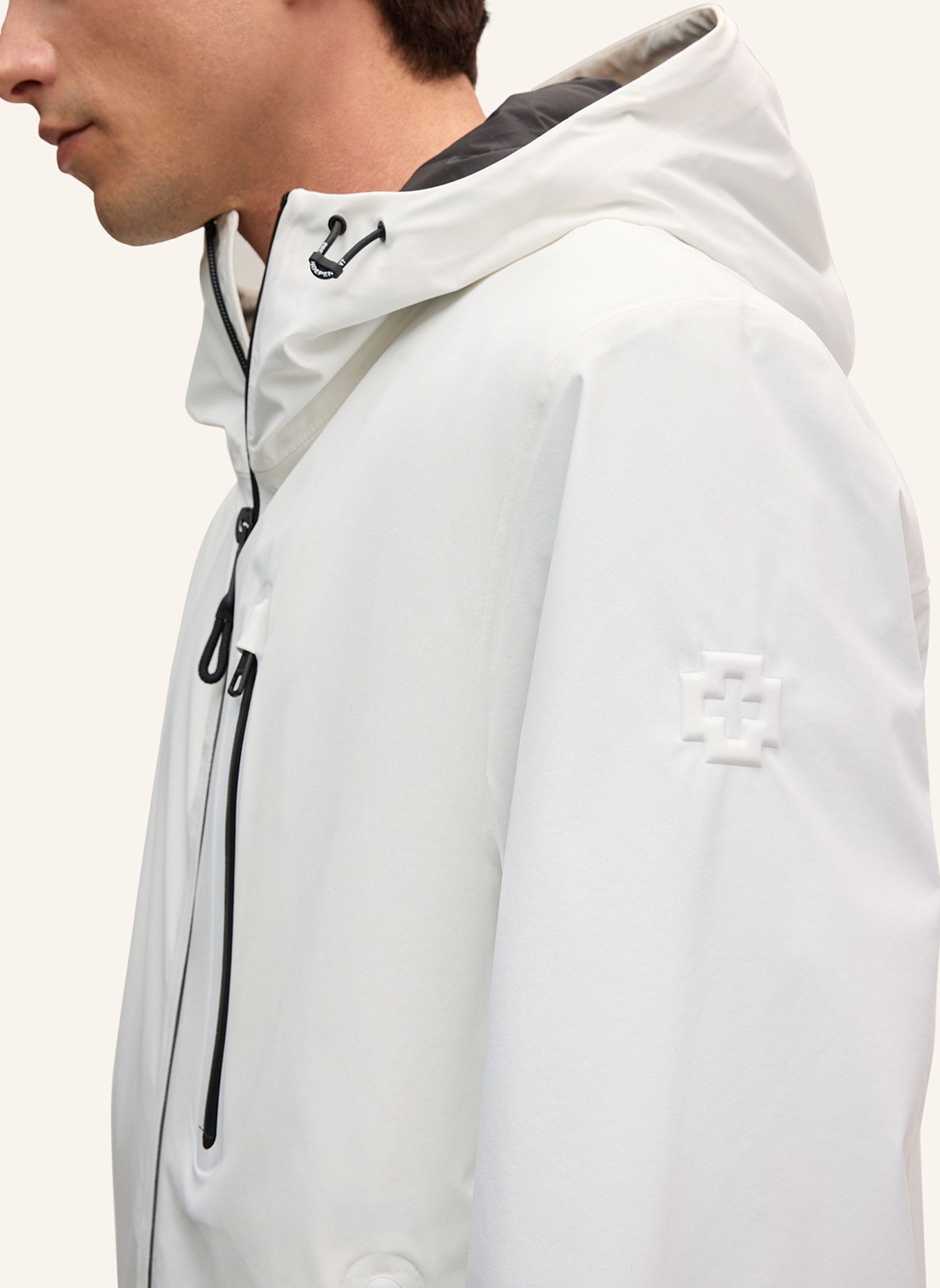STRELLSON Windbreaker FLEX CROSS HOODY 2.0: WEISS