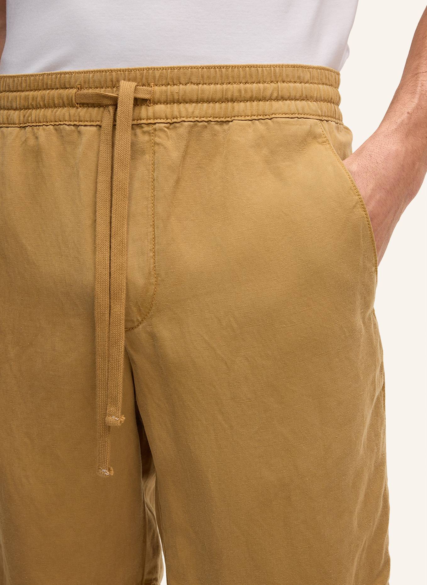 STRELLSON Shorts KAJI Relaxed Fit mit Leinen: GELB