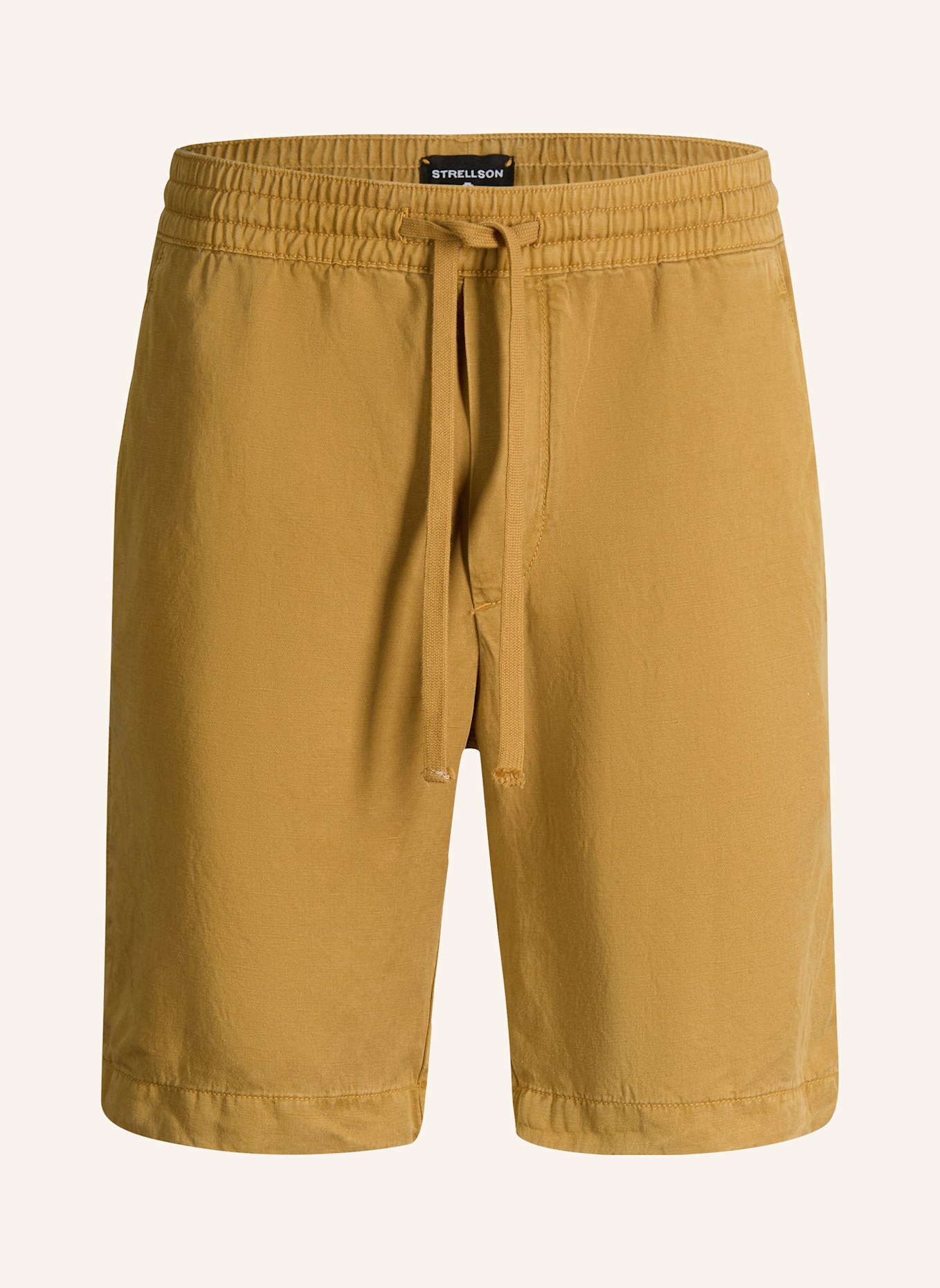 STRELLSON Shorts KAJI Relaxed Fit mit Leinen: GELB