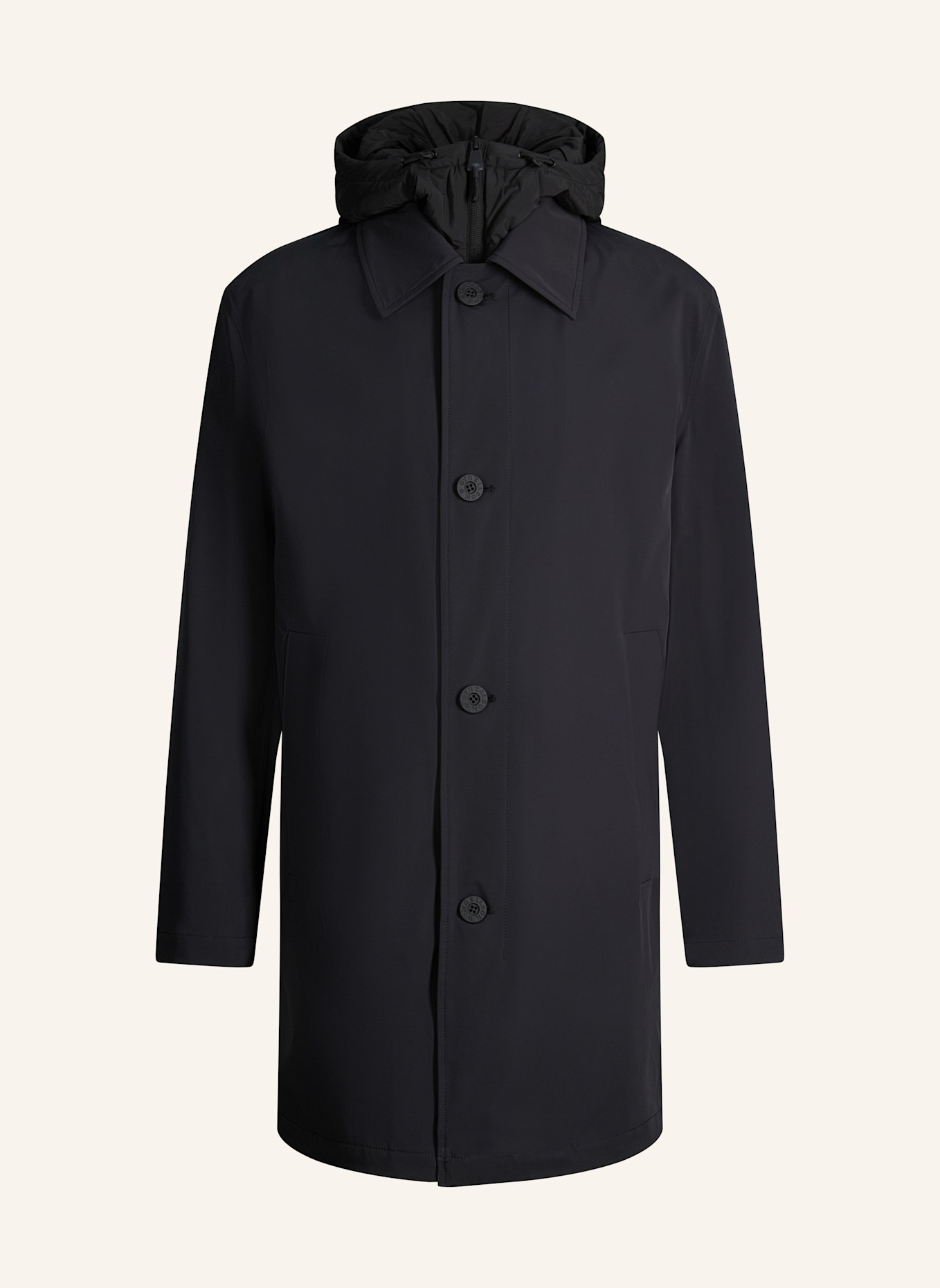 STRELLSON Regenmantel REGENMANTEL: SCHWARZ
