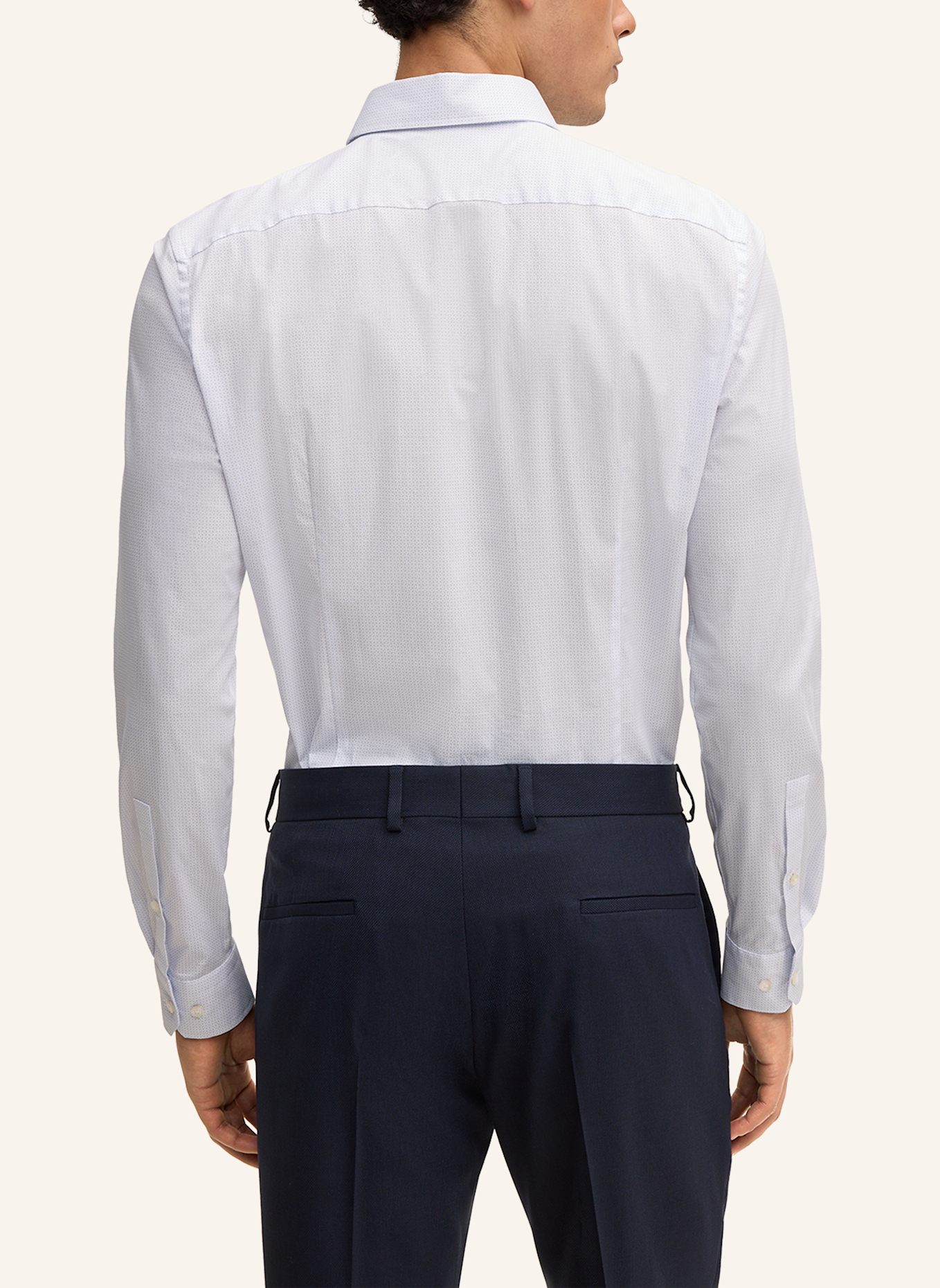 STRELLSON Hemd STAN: WEISS/ HELLBLAU