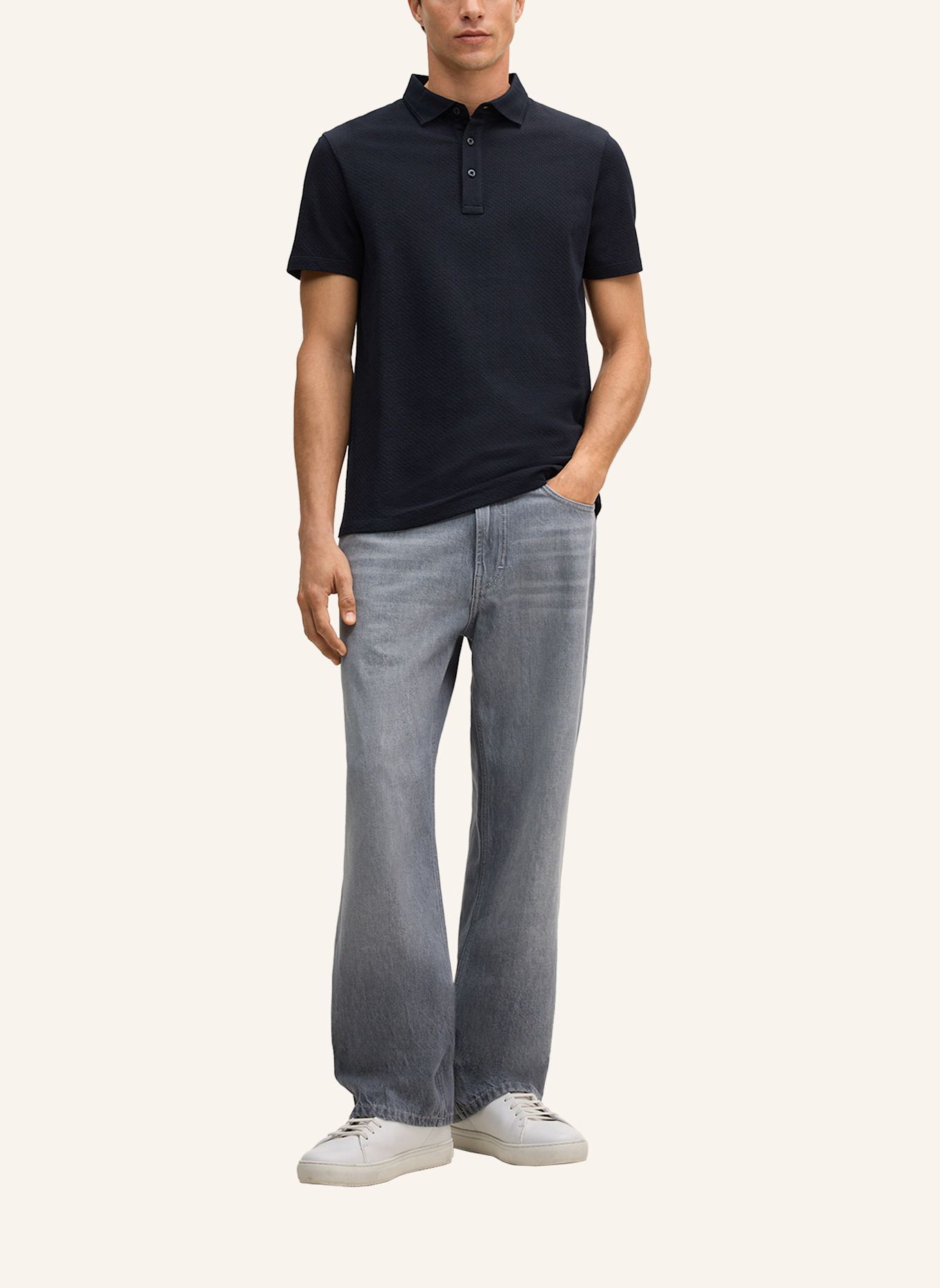 STRELLSON Poloshirt FISHER: DUNKELBLAU