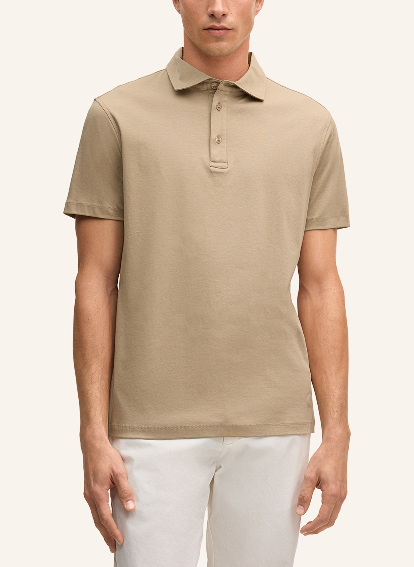 STRELLSON Jersey-Poloshirt PEPE: BEIGE