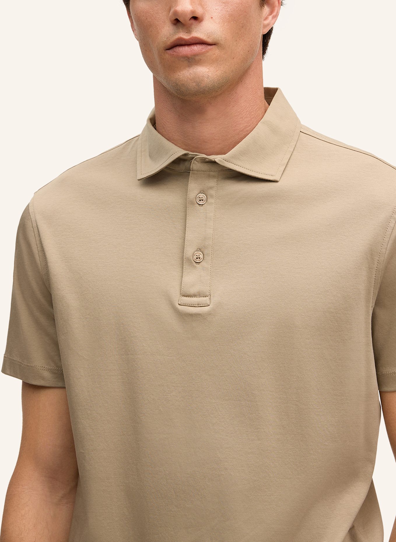 STRELLSON Jersey-Poloshirt PEPE: BEIGE