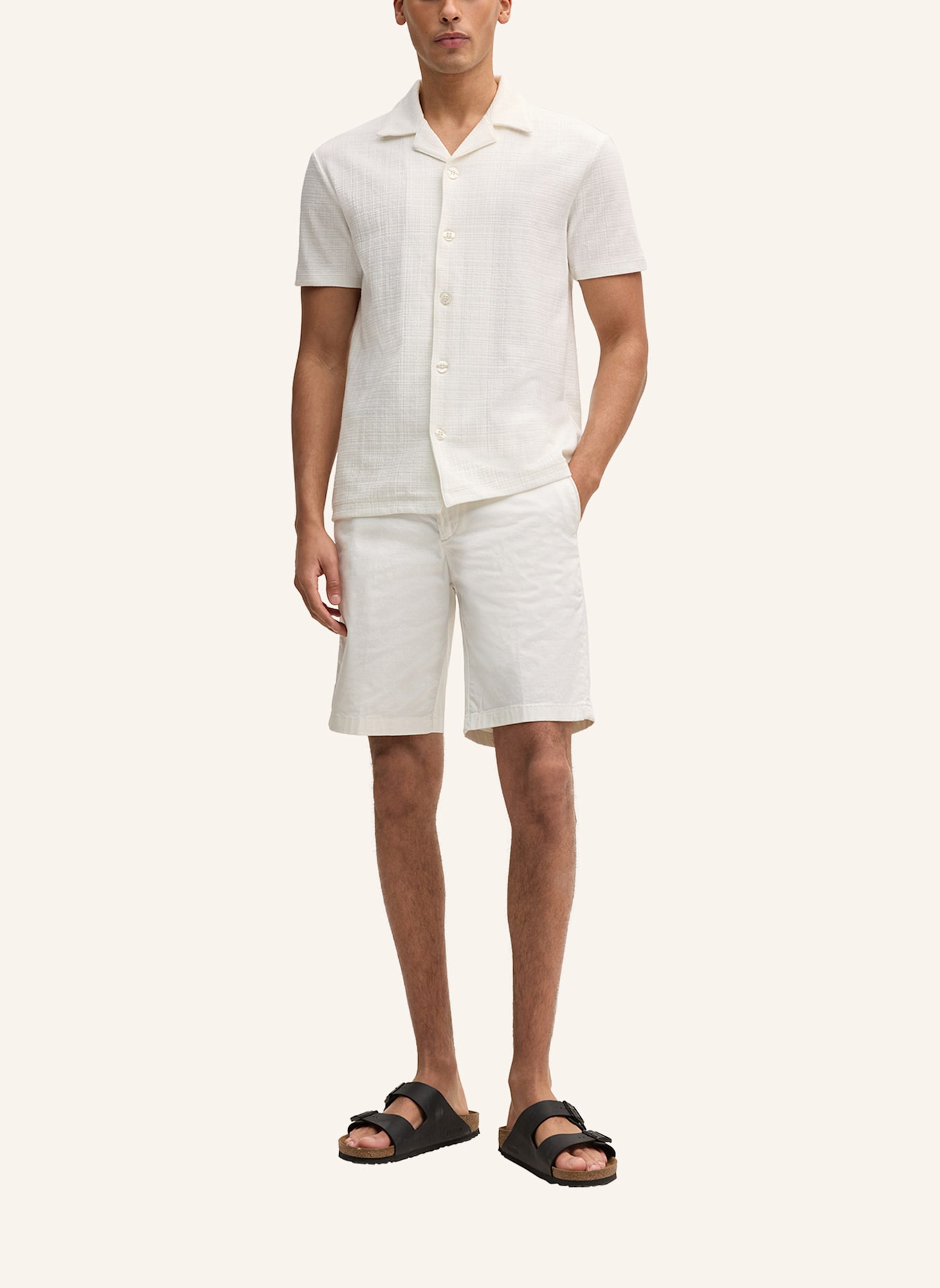 STRELLSON Chino-Shorts CRUSH: WEISS