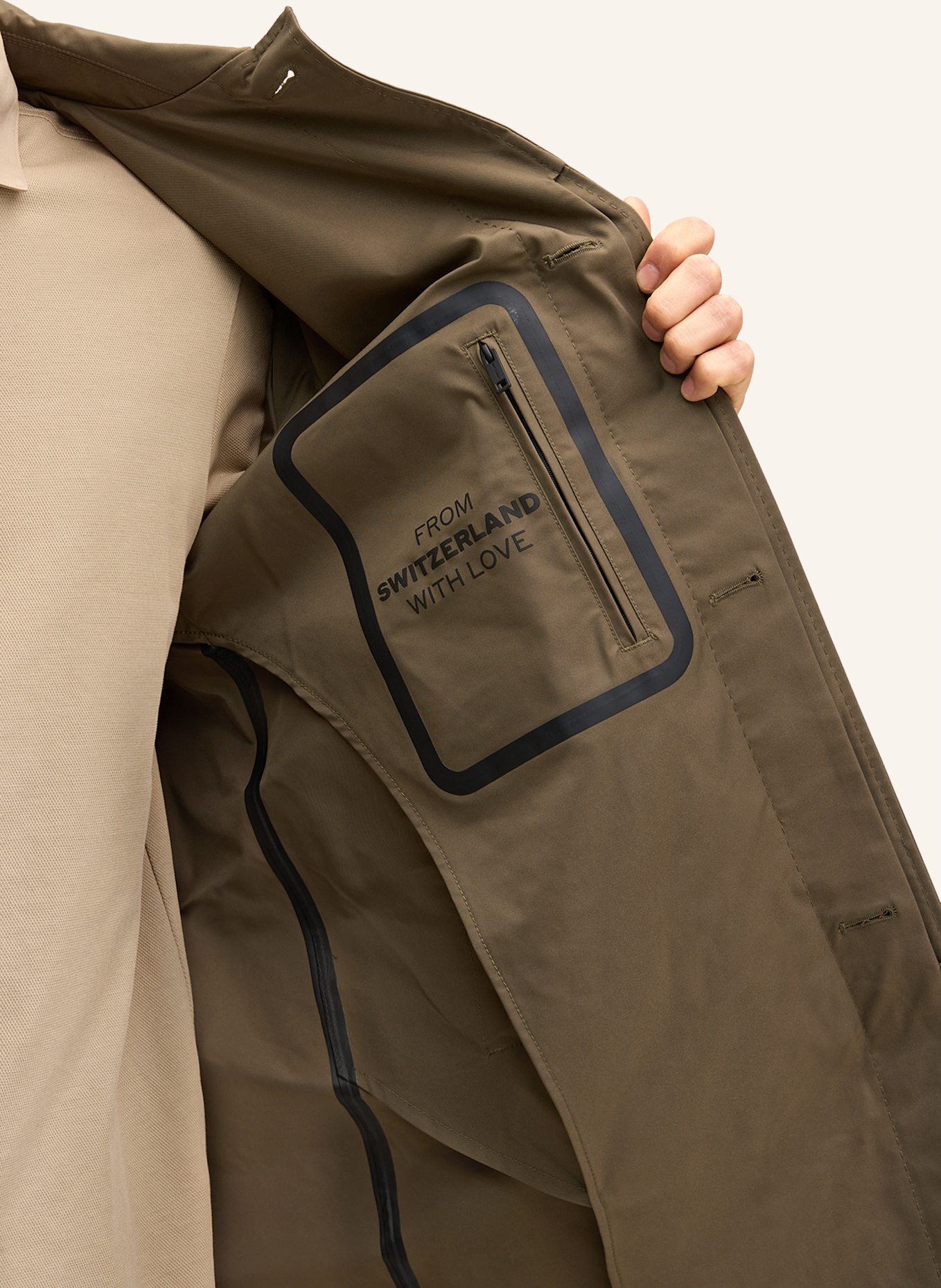 STRELLSON Trenchcoat BARLETTA: OLIV