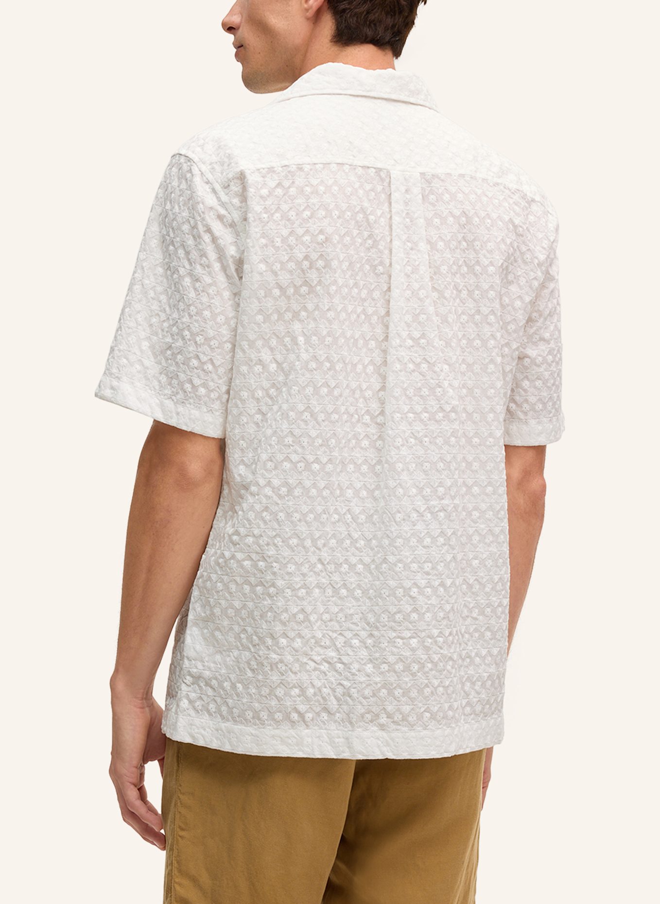 STRELLSON Kurzarm-Hemd CISCON: WEISS