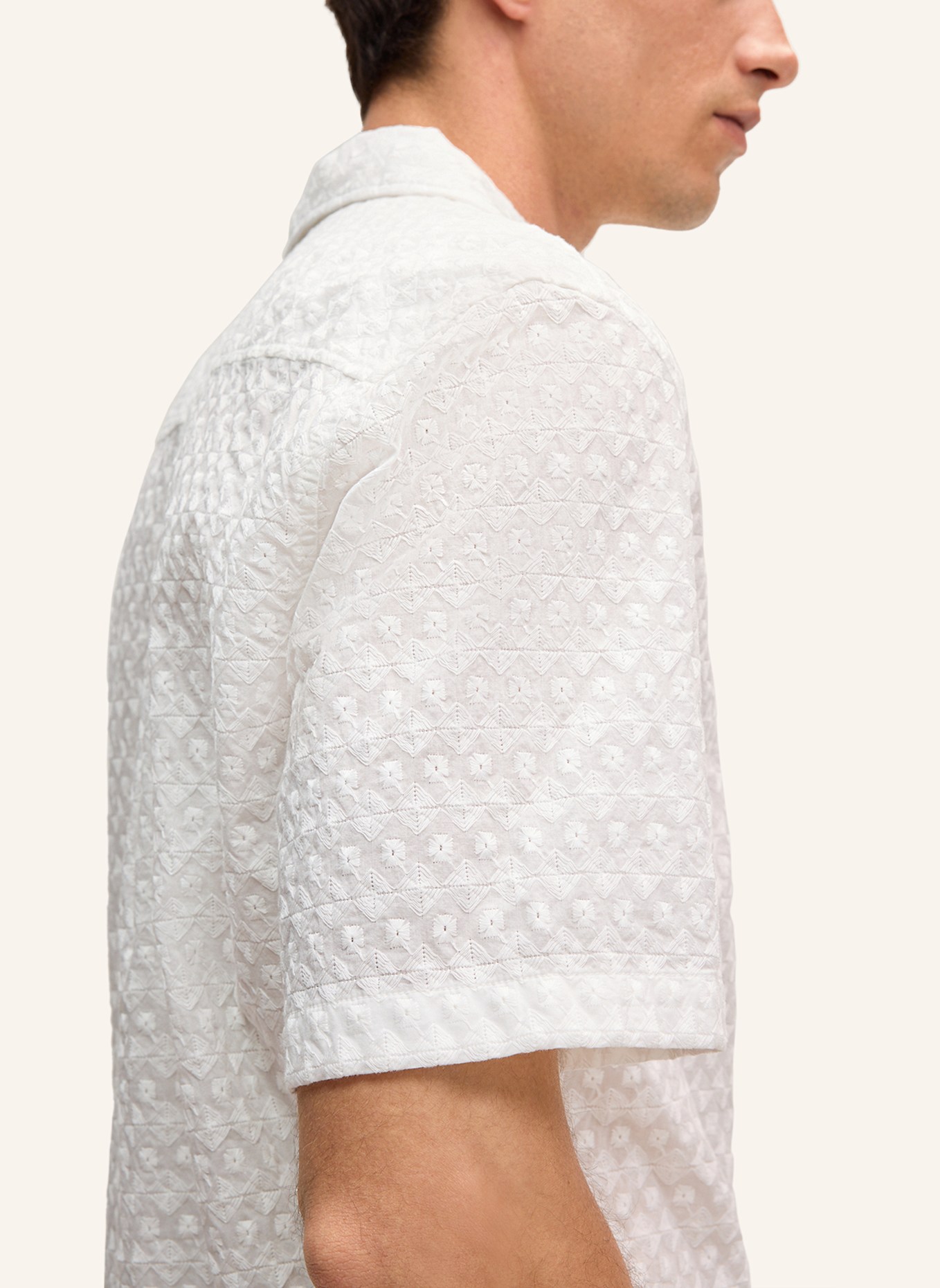 STRELLSON Kurzarm-Hemd CISCON: WEISS