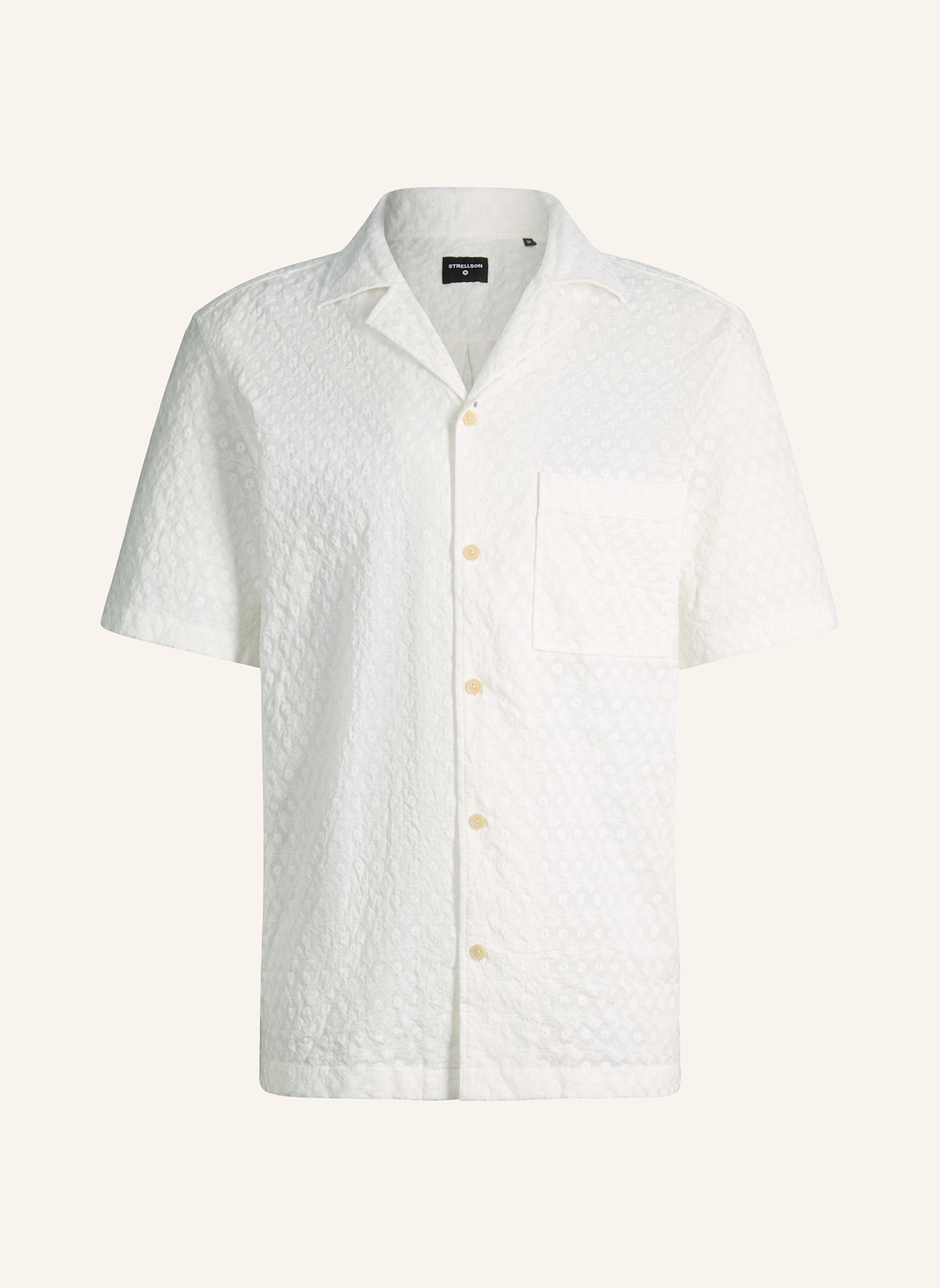 STRELLSON Kurzarm-Hemd CISCON: WEISS