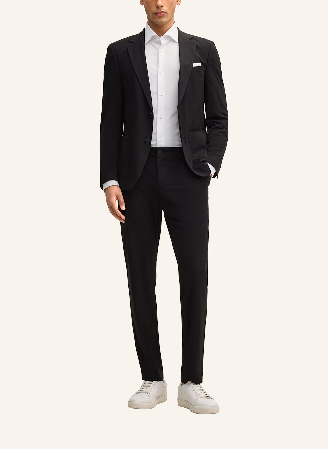 STRELLSON Anzughose TIUS Slim Fit aus Jersey: SCHWARZ