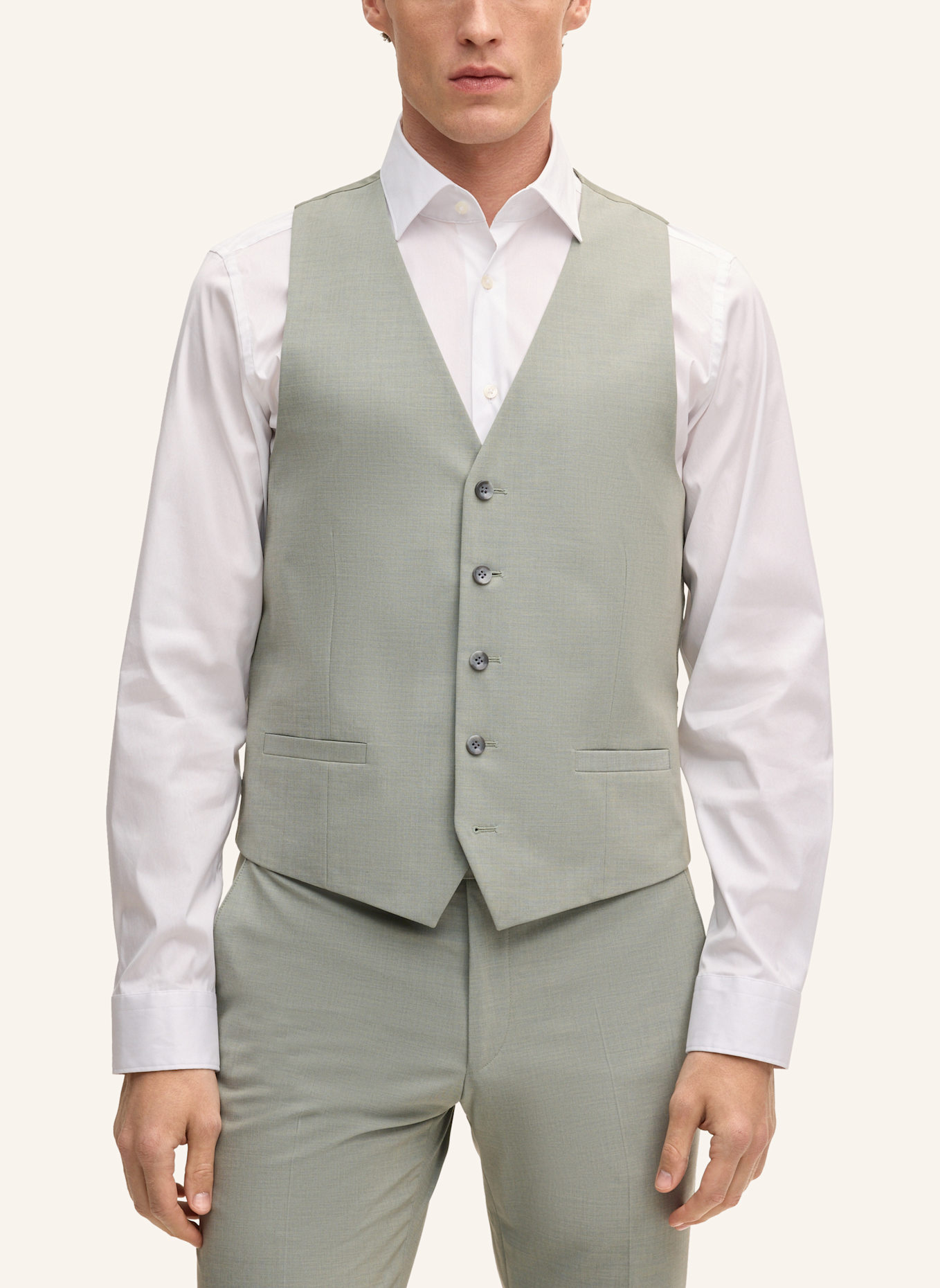 STRELLSON Anzugweste VES2 Extra Slim Fit: GRÜN