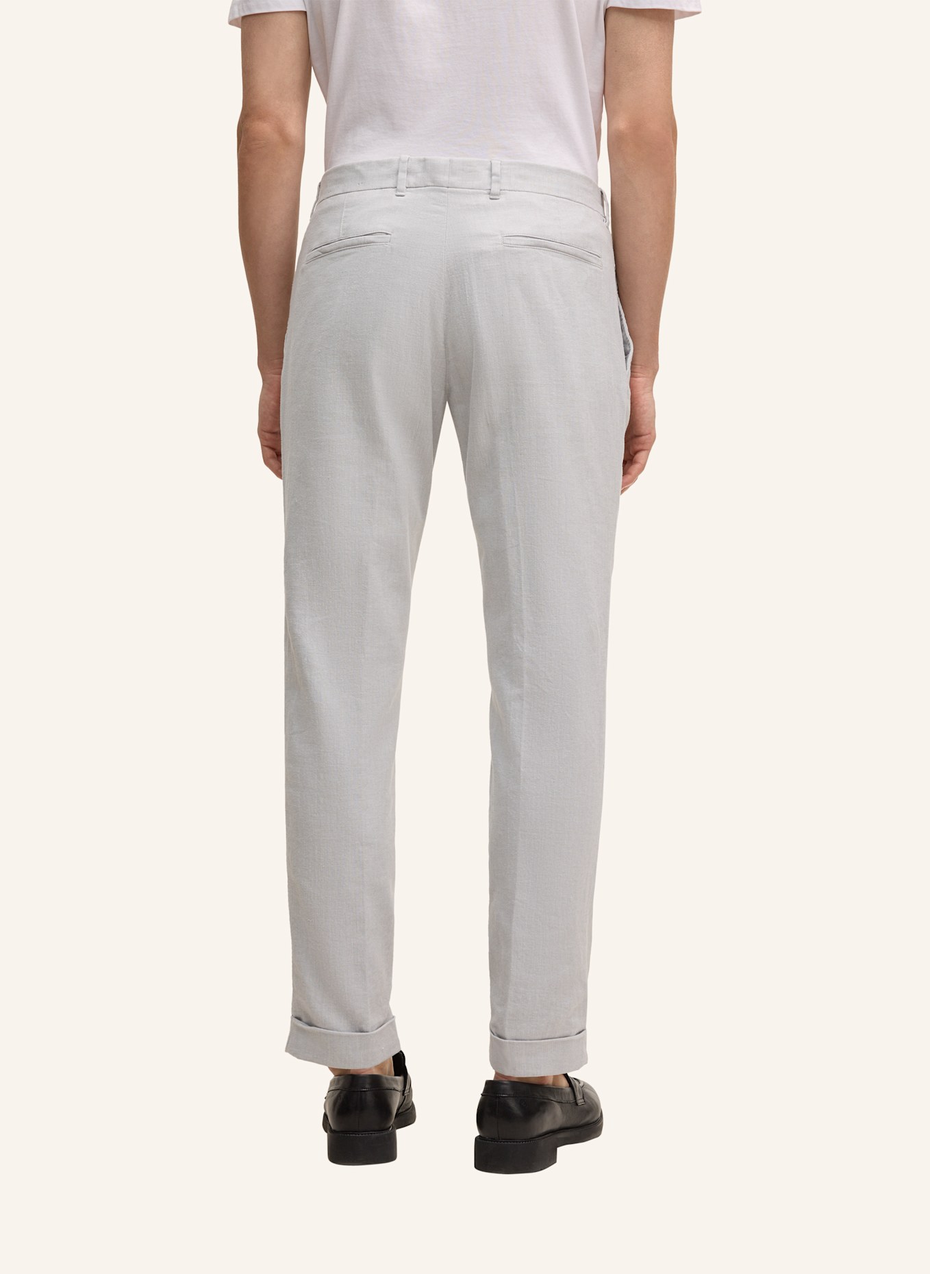 STRELLSON Bundfaltenhose LOUIS: HELLGRAU