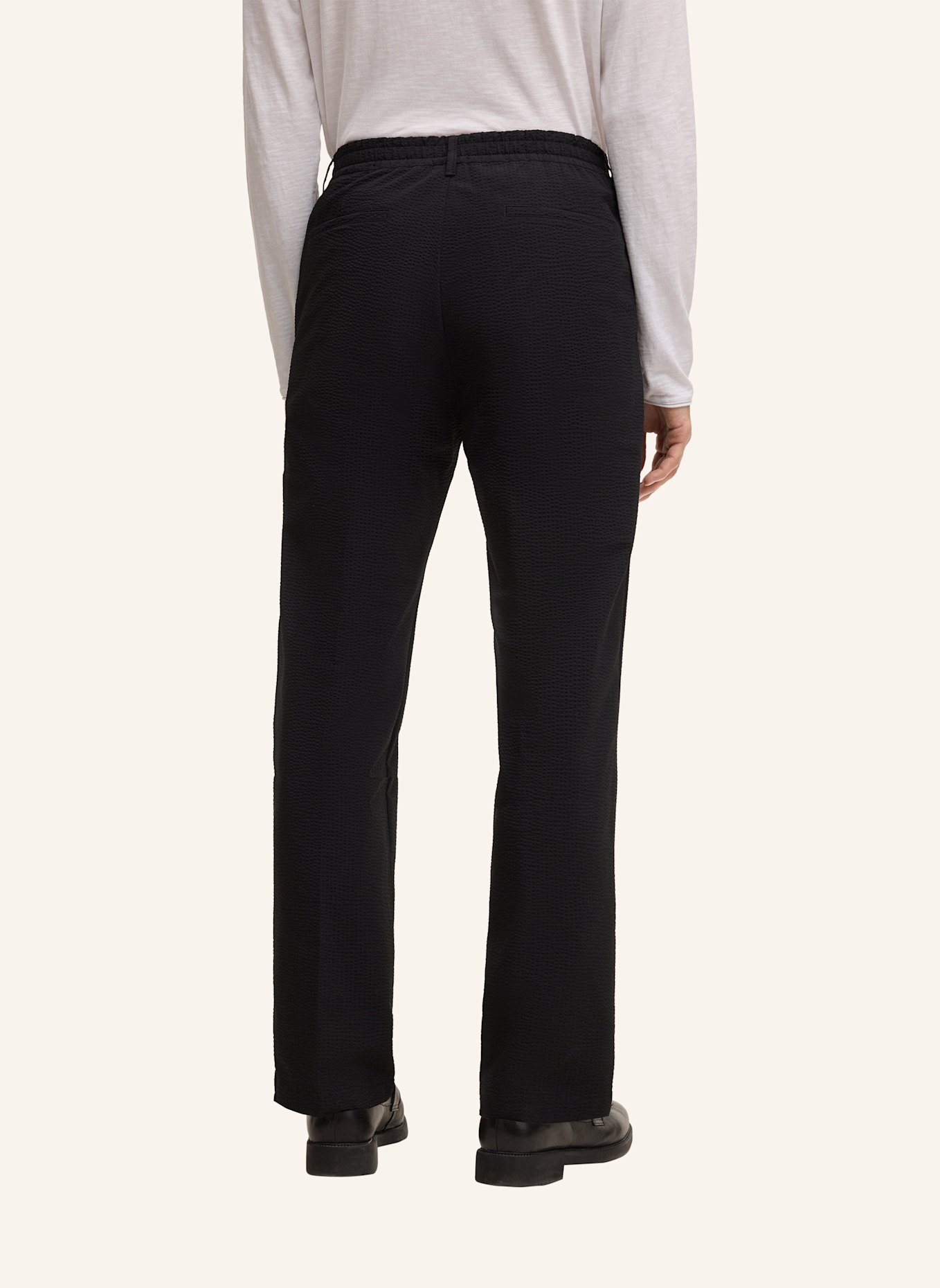 STRELLSON Bundfaltenhose LUI: SCHWARZ