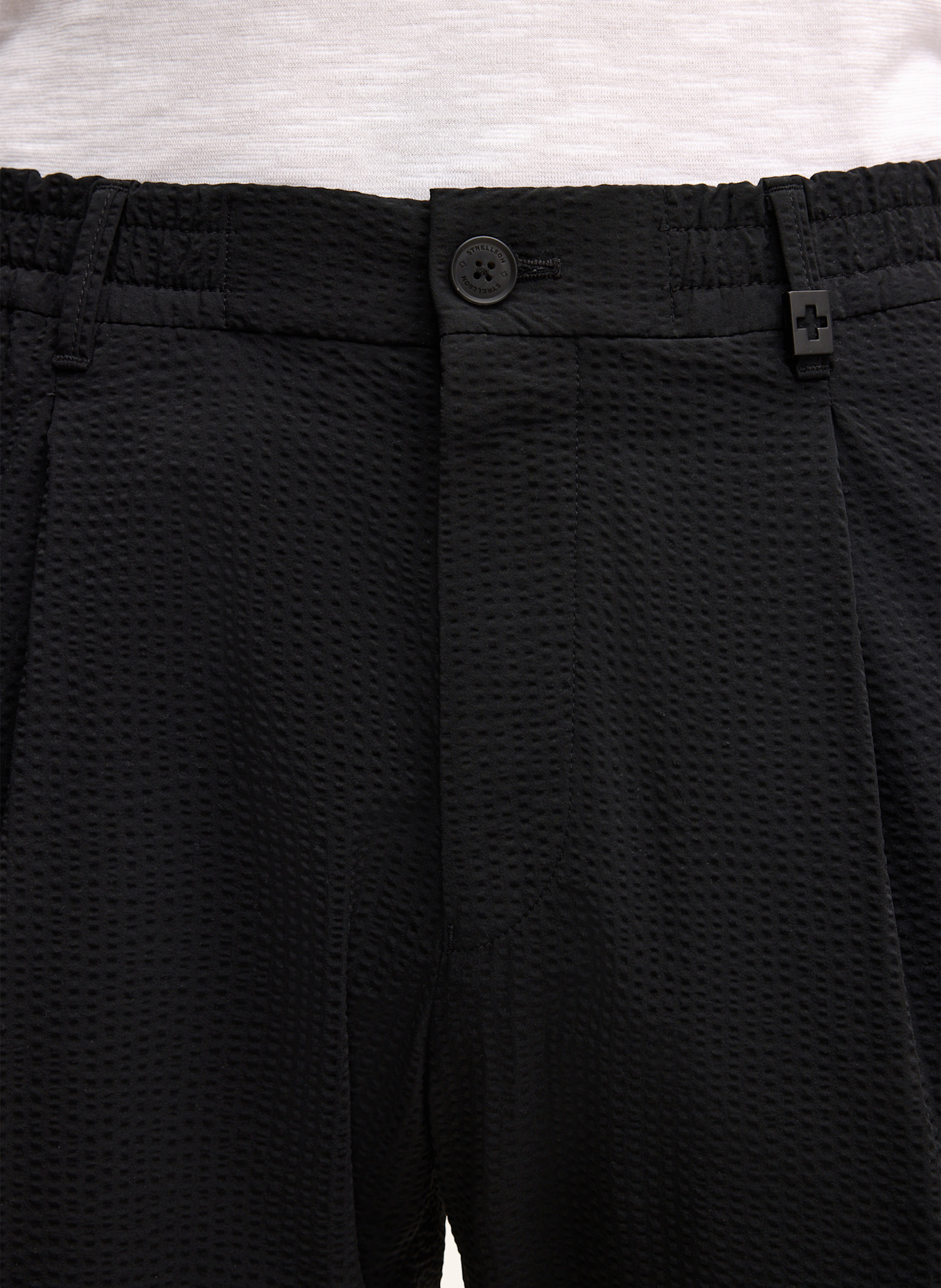 STRELLSON Bundfaltenhose LUI: SCHWARZ