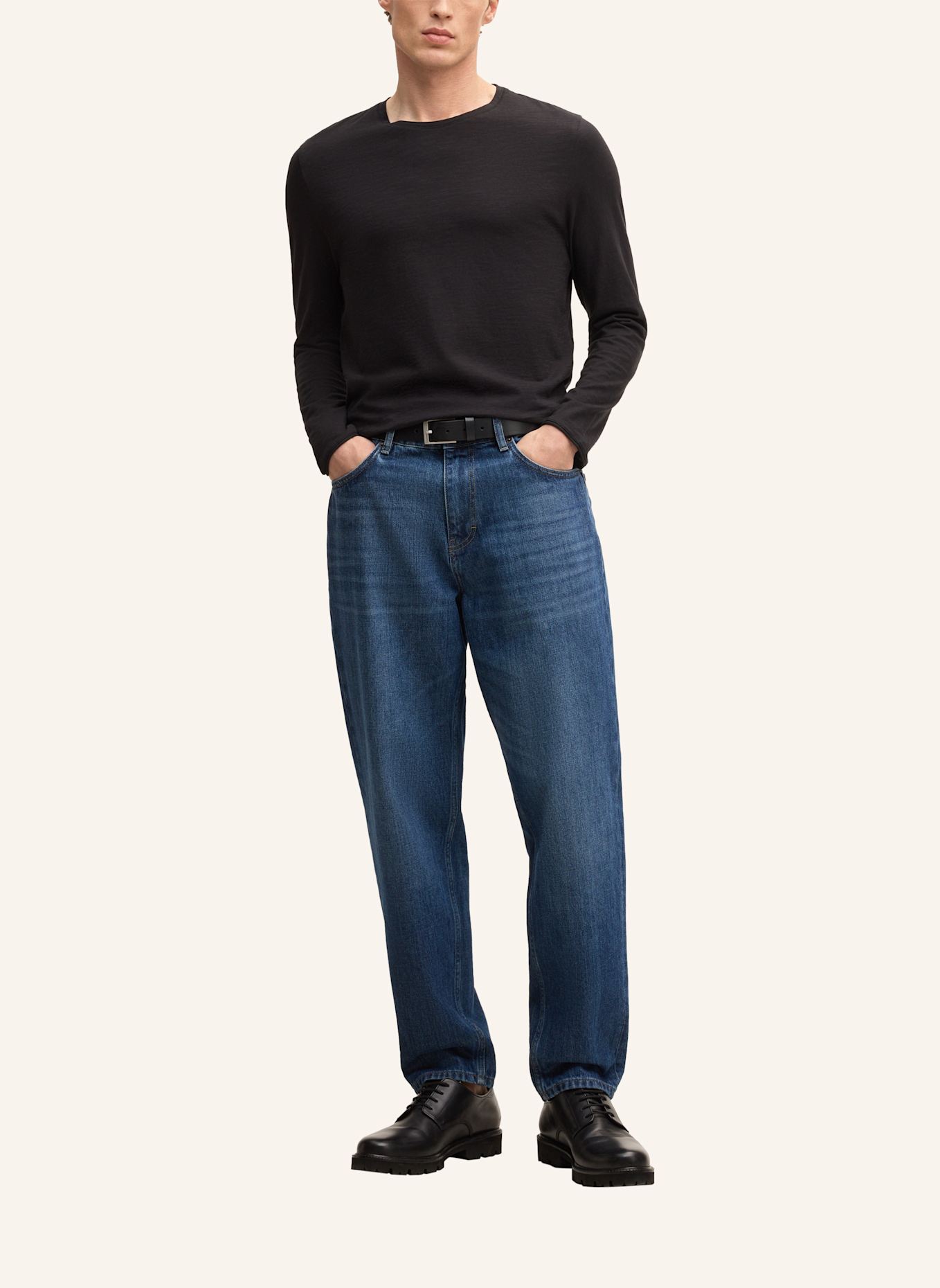 STRELLSON Longsleeve COLIN: SCHWARZ