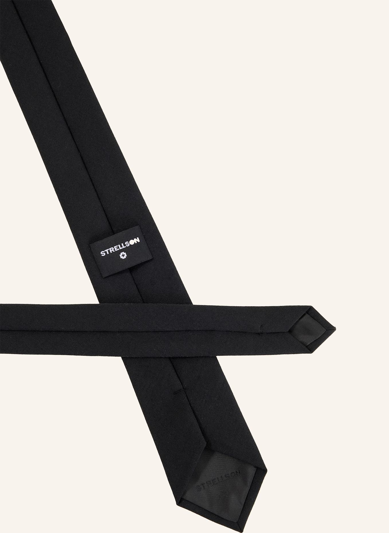 STRELLSON Krawatte KRAWATTE: SCHWARZ