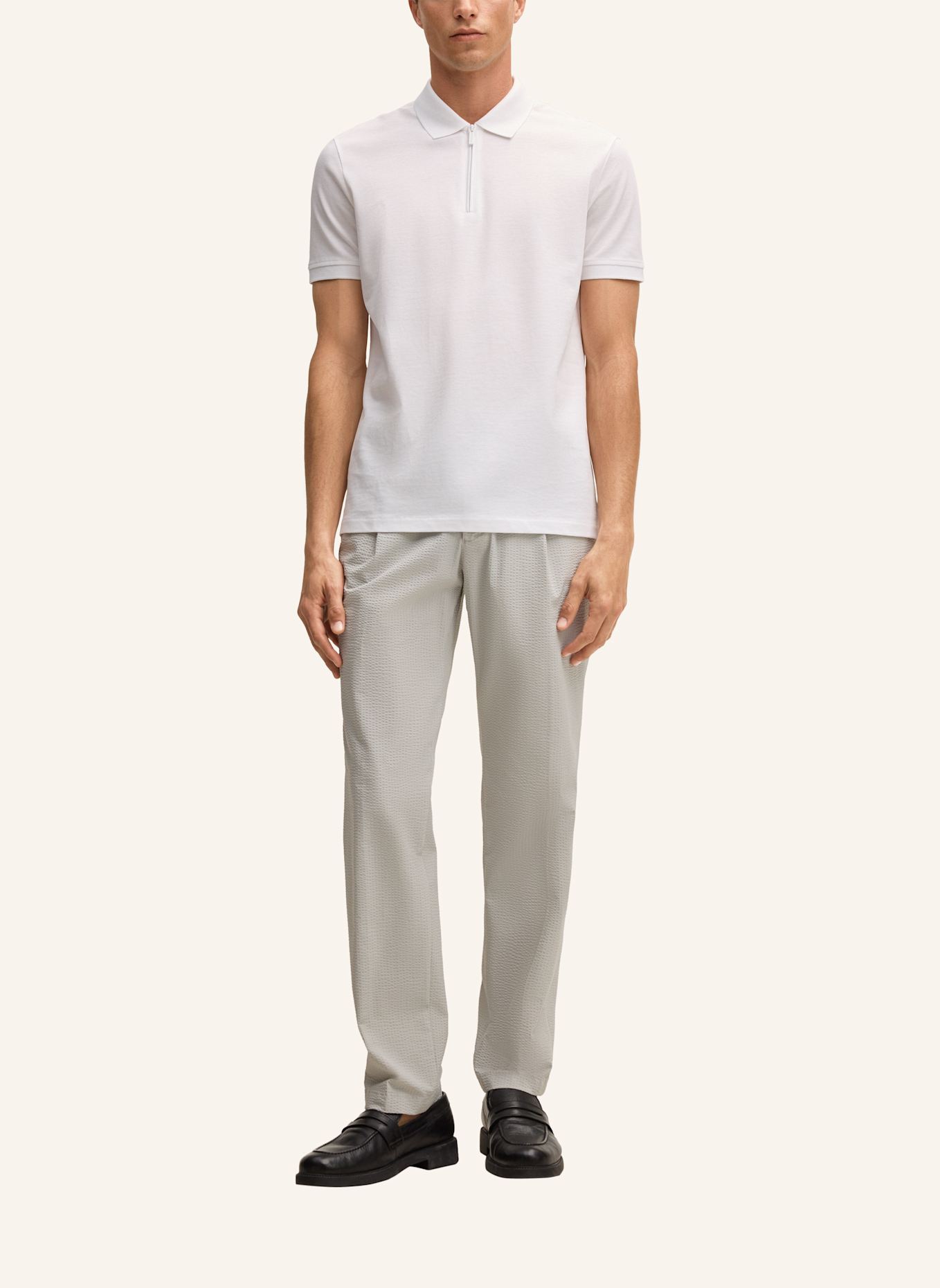 STRELLSON Bundfaltenhose LUI: HELLGRAU