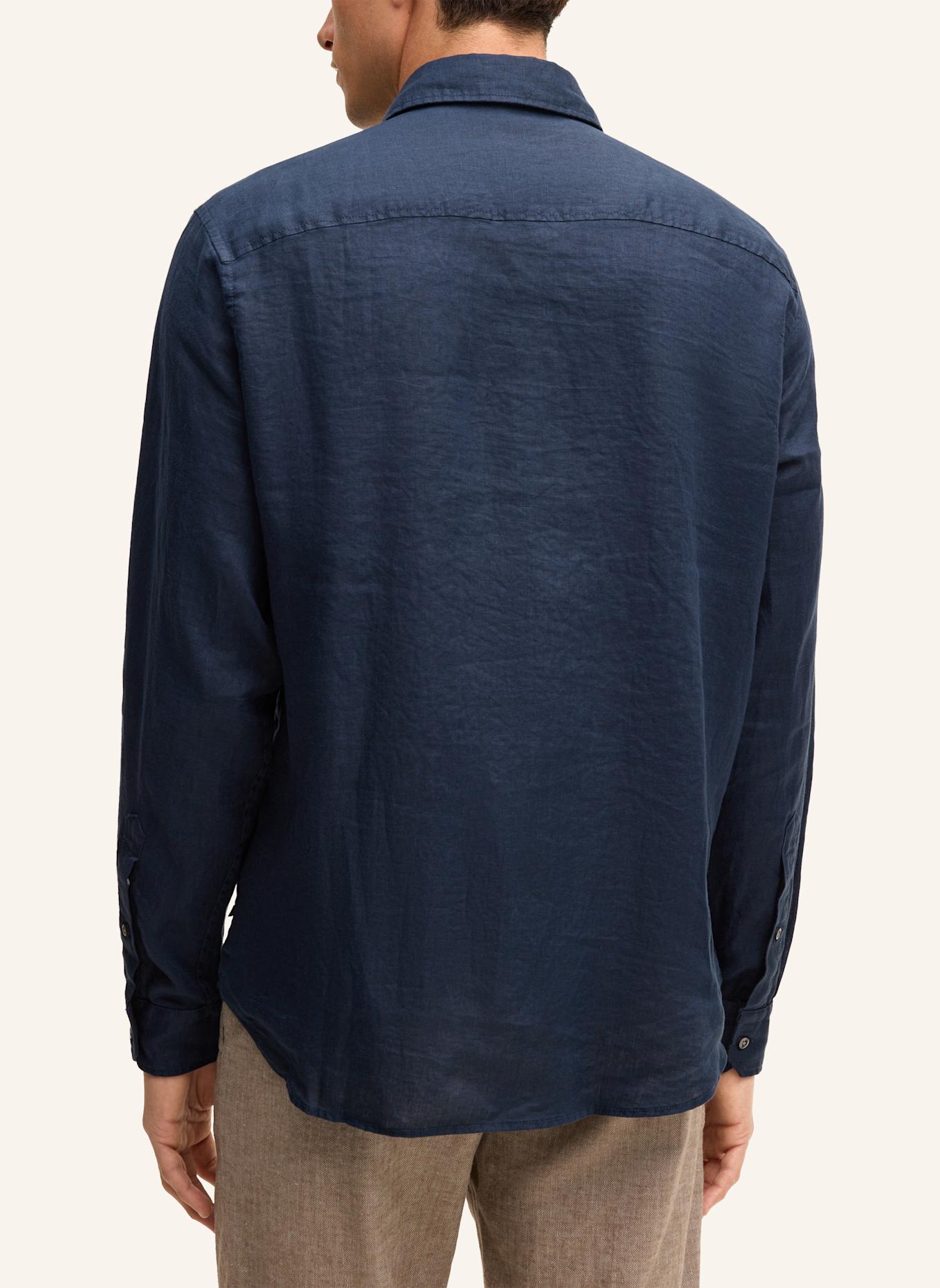 STRELLSON Leinenhemd CEASAR Slim Fit: DUNKELBLAU