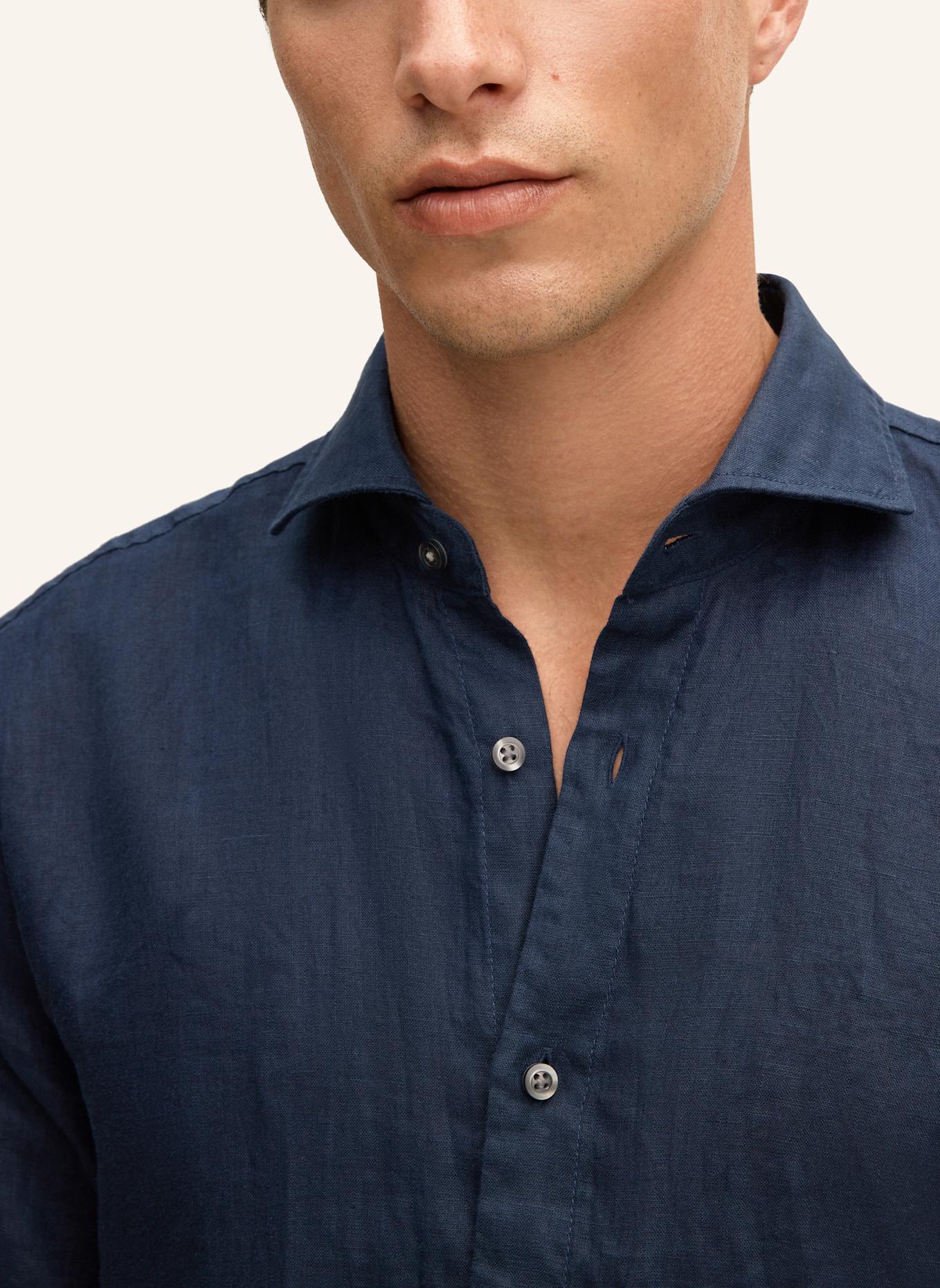 STRELLSON Leinenhemd CEASAR Slim Fit: DUNKELBLAU