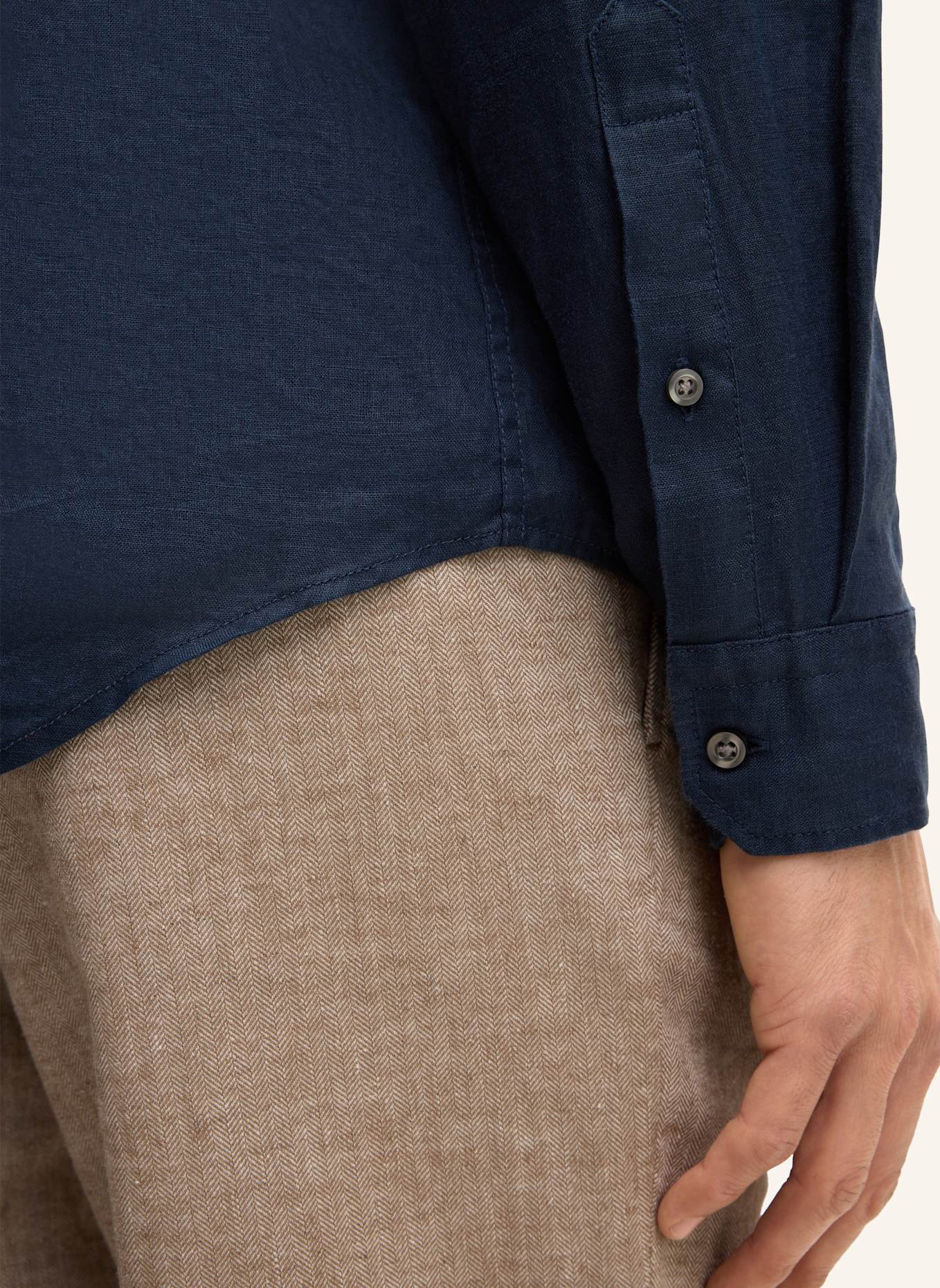 STRELLSON Leinenhemd CEASAR Slim Fit: DUNKELBLAU