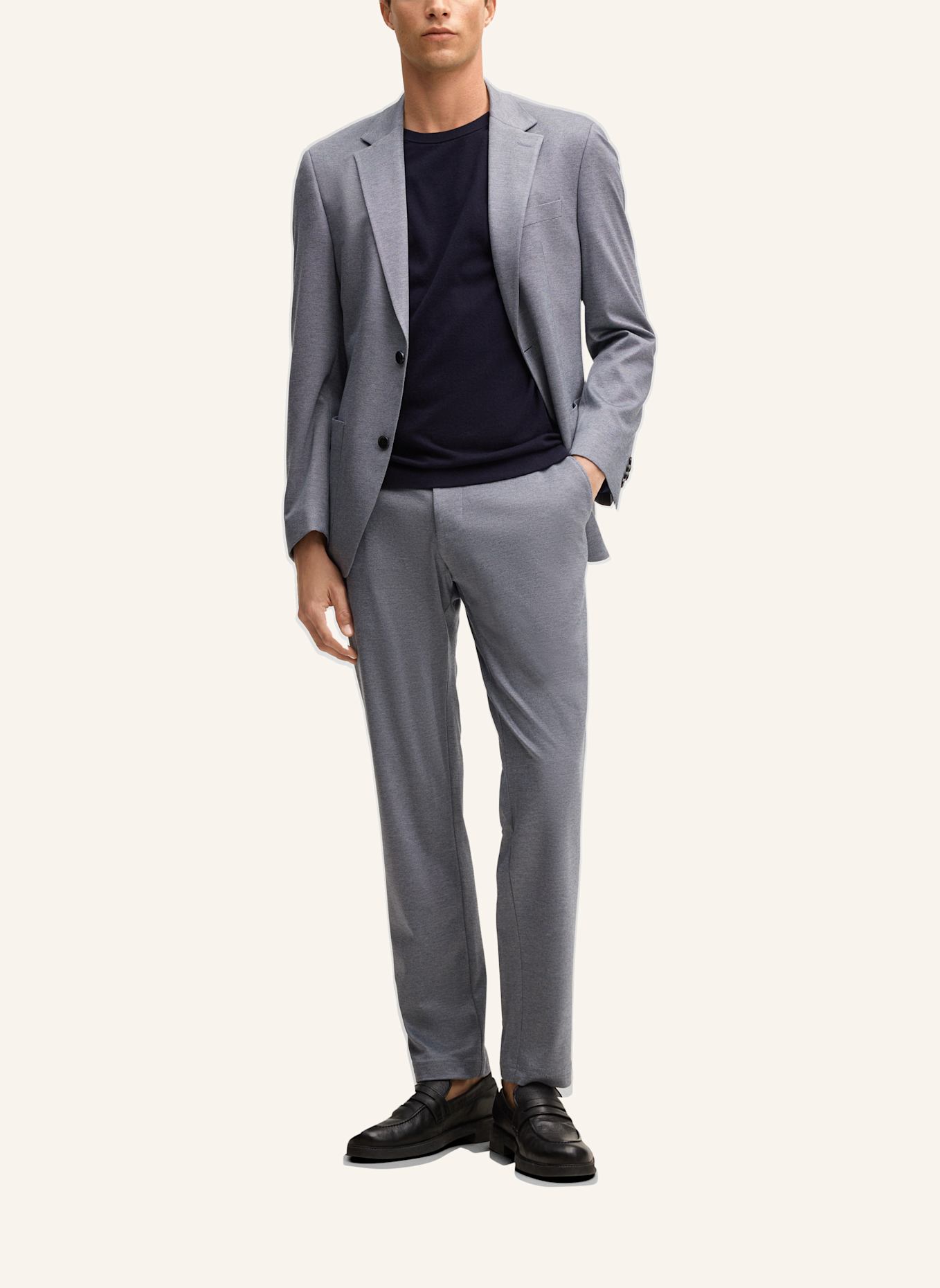 STRELLSON Strickshirt ROBAS: DUNKELBLAU