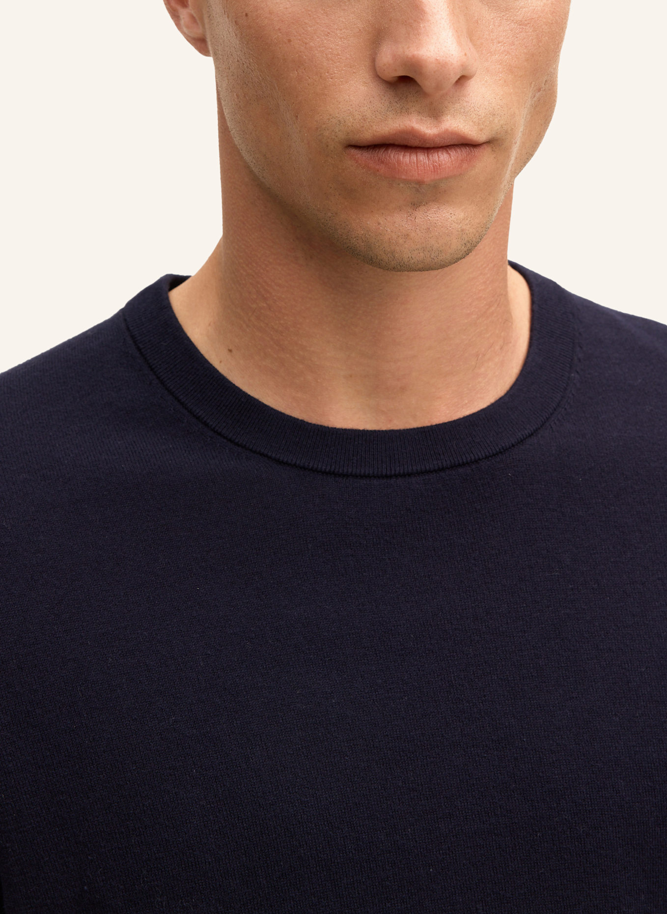 STRELLSON Strickshirt ROBAS: DUNKELBLAU