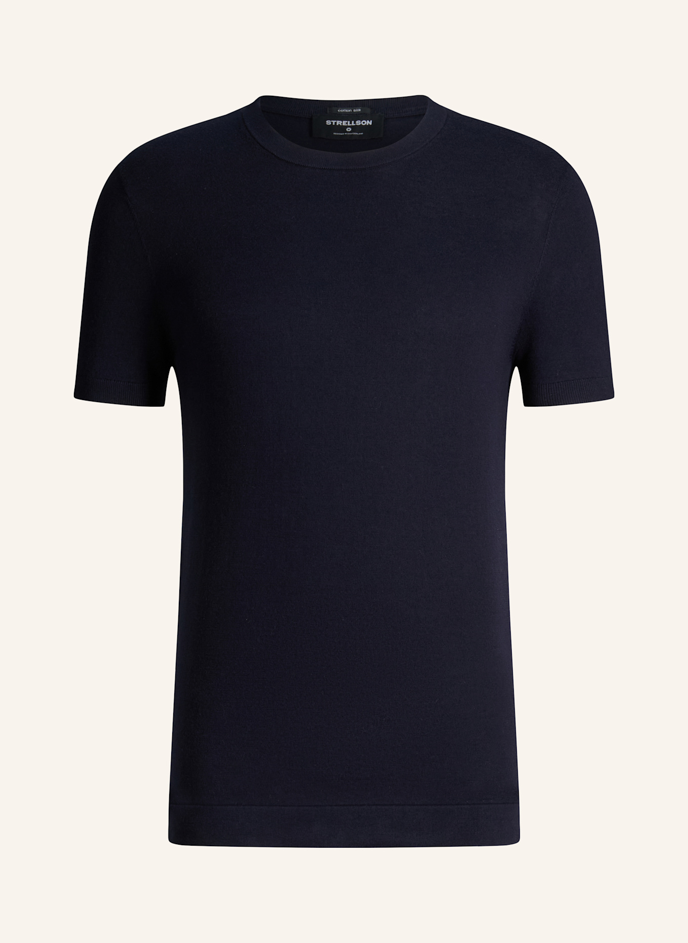 STRELLSON Strickshirt ROBAS: DUNKELBLAU