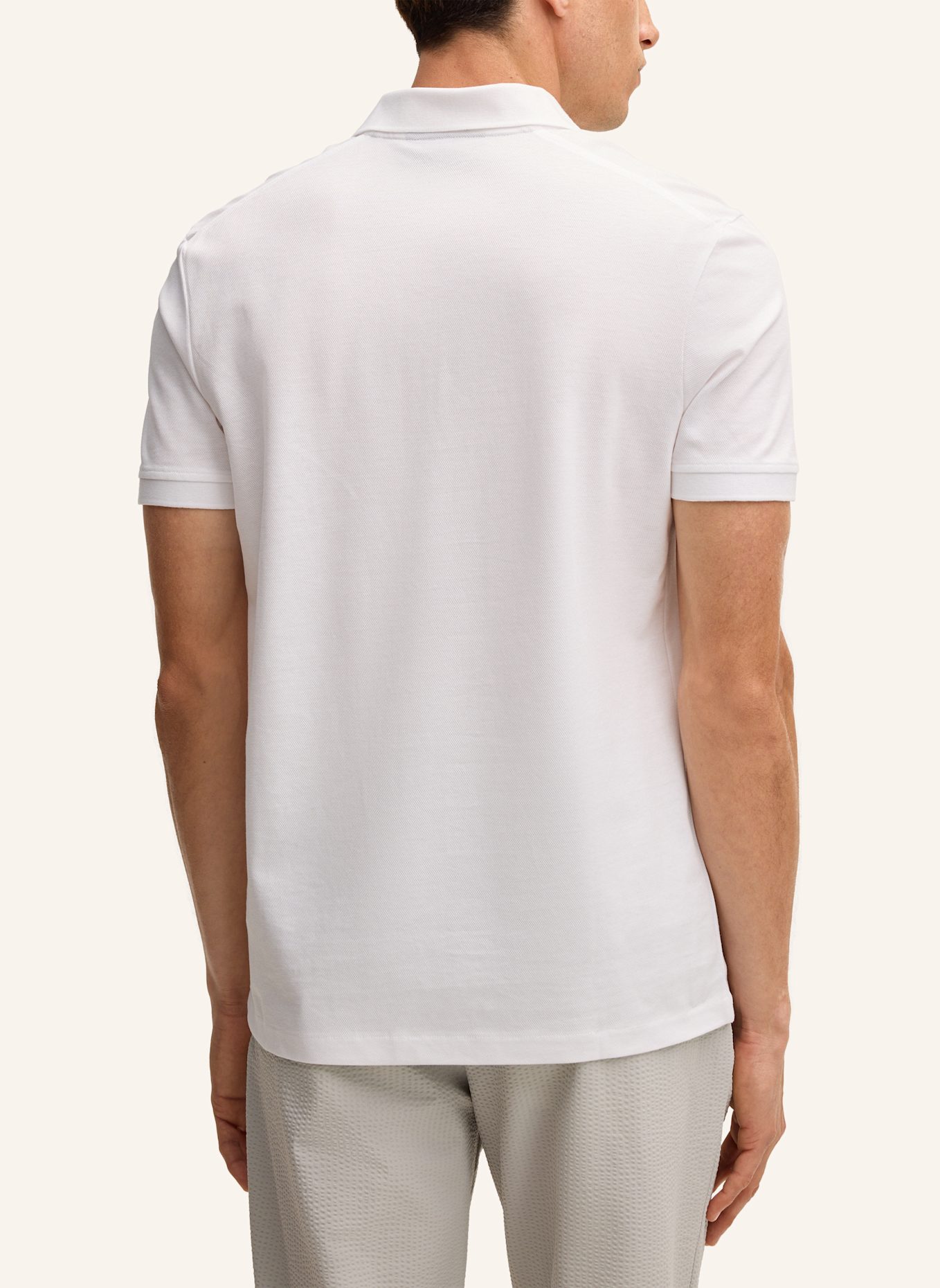 STRELLSON Zip-Poloshirt PIRO: WEISS