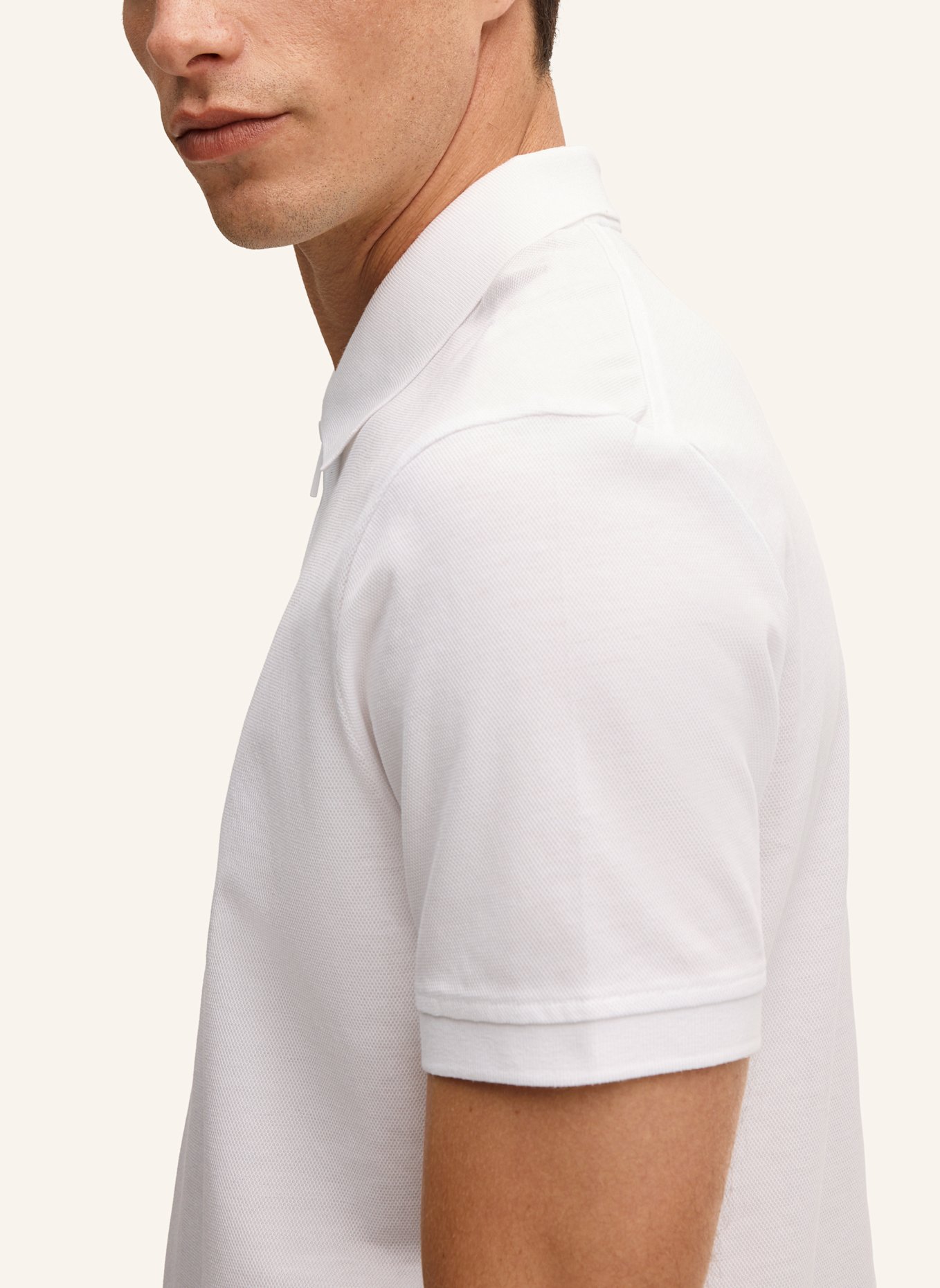 STRELLSON Zip-Poloshirt PIRO: WEISS