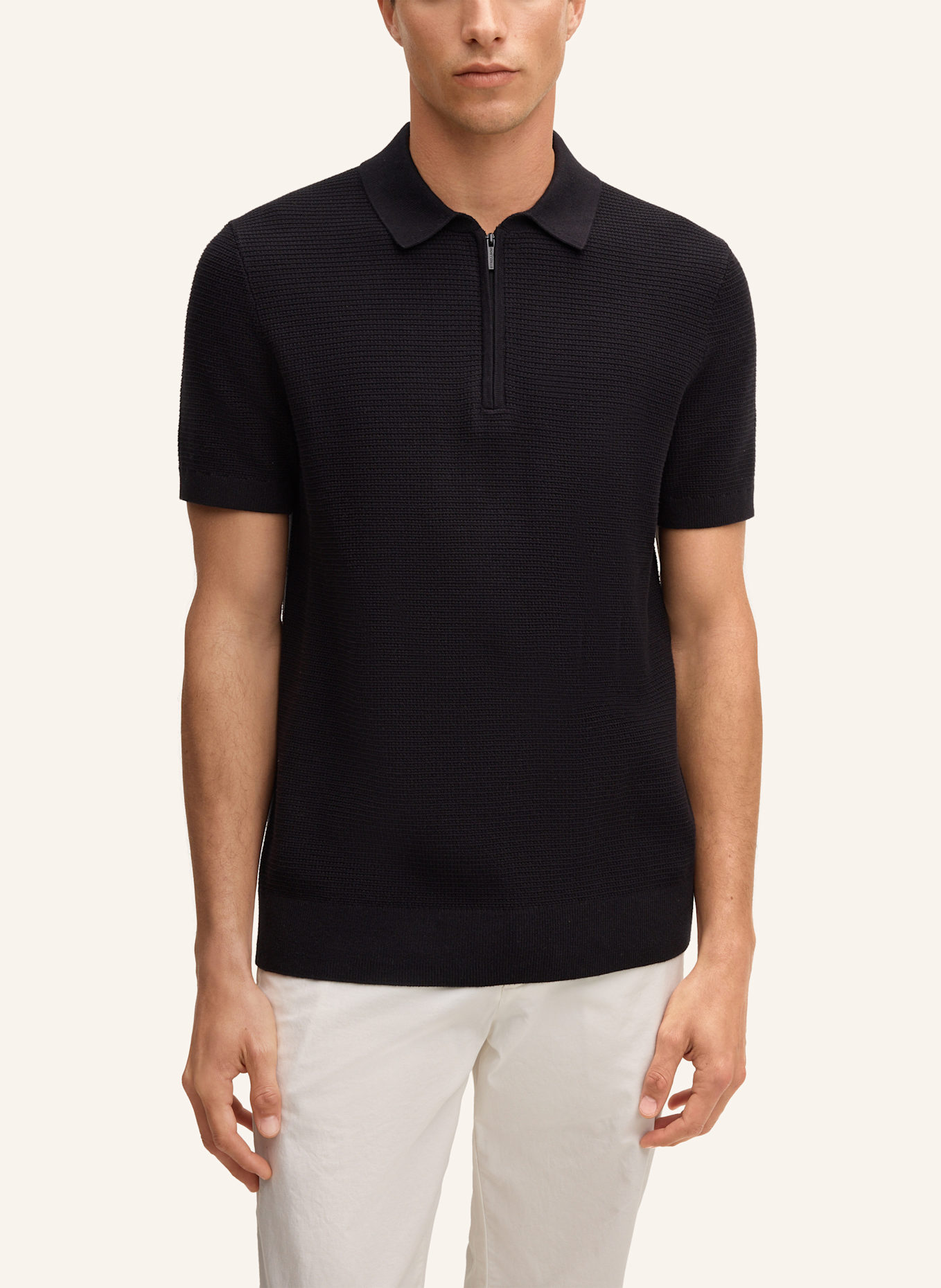 STRELLSON Poloshirt ROBAS: SCHWARZ