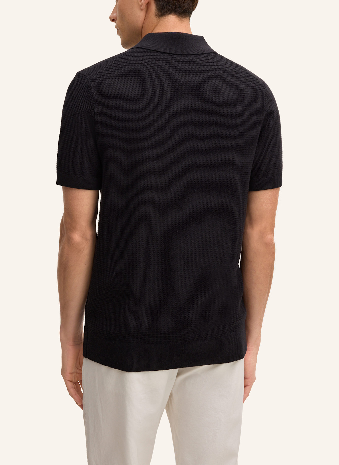 STRELLSON Poloshirt ROBAS: SCHWARZ