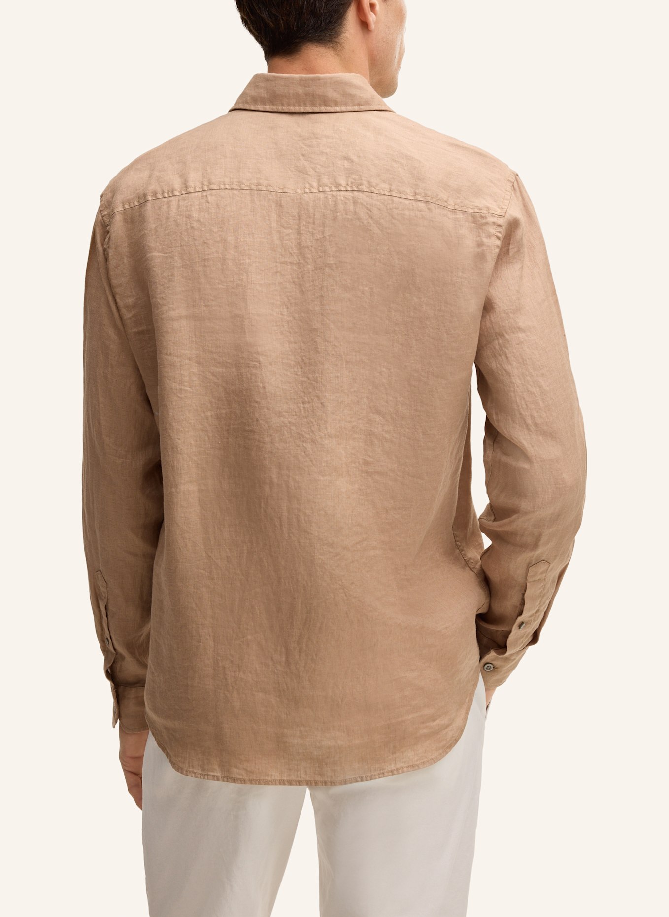 STRELLSON Leinenhemd CEASAR Slim Fit: BEIGE