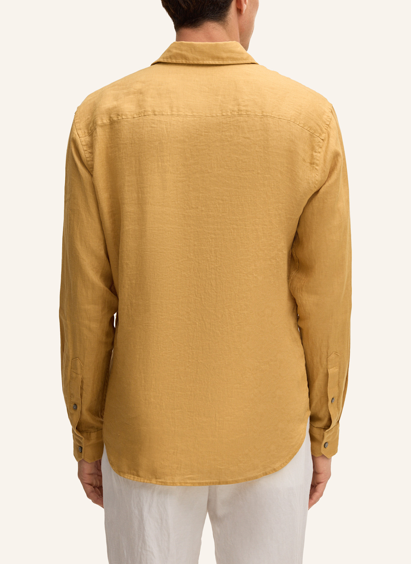 STRELLSON Leinenhemd CEASAR Slim Fit: GELB