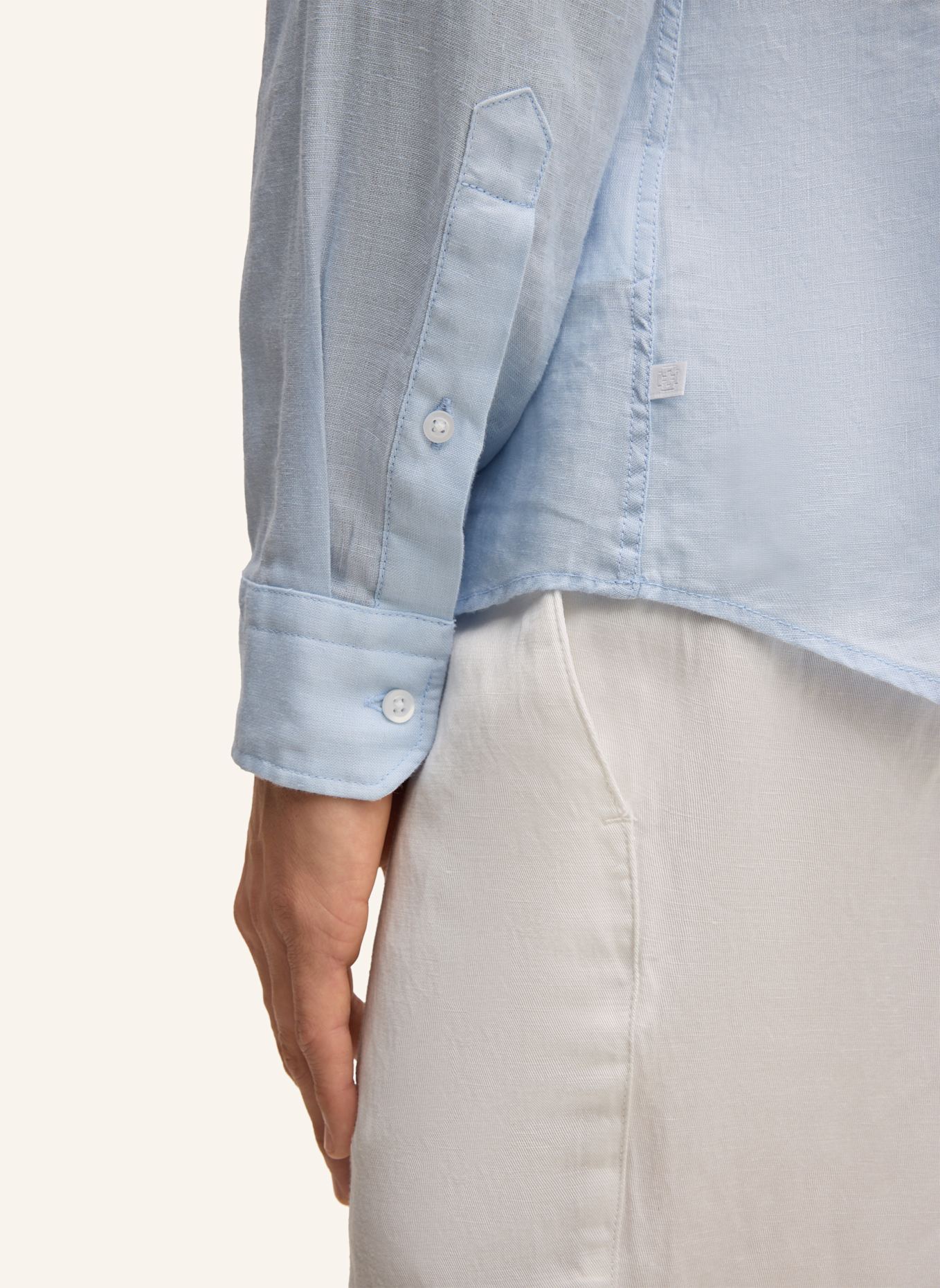 STRELLSON Leinenhemd CEASAR Slim Fit: HELLBLAU