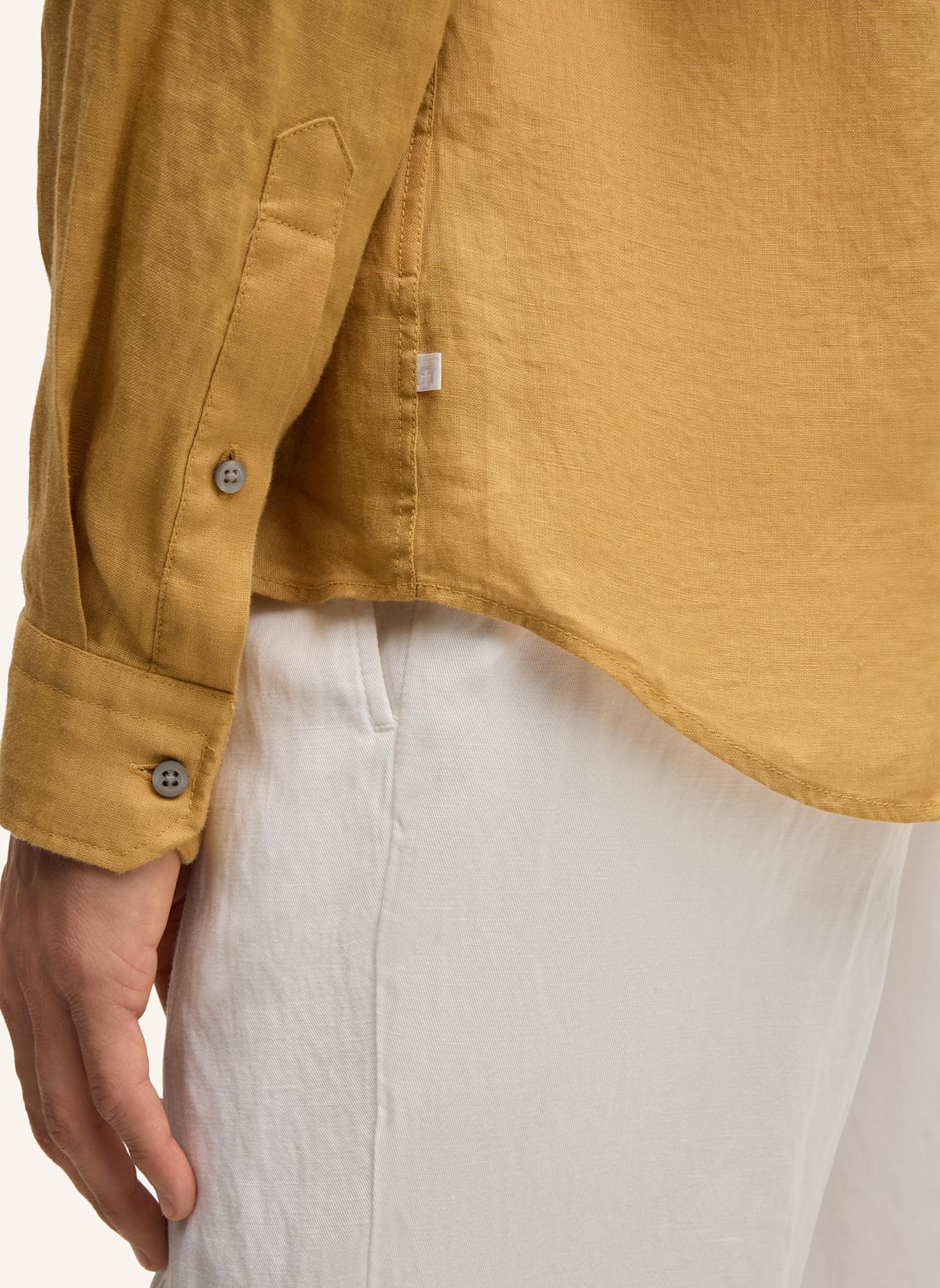 STRELLSON Leinenhemd CEASAR Slim Fit: GELB