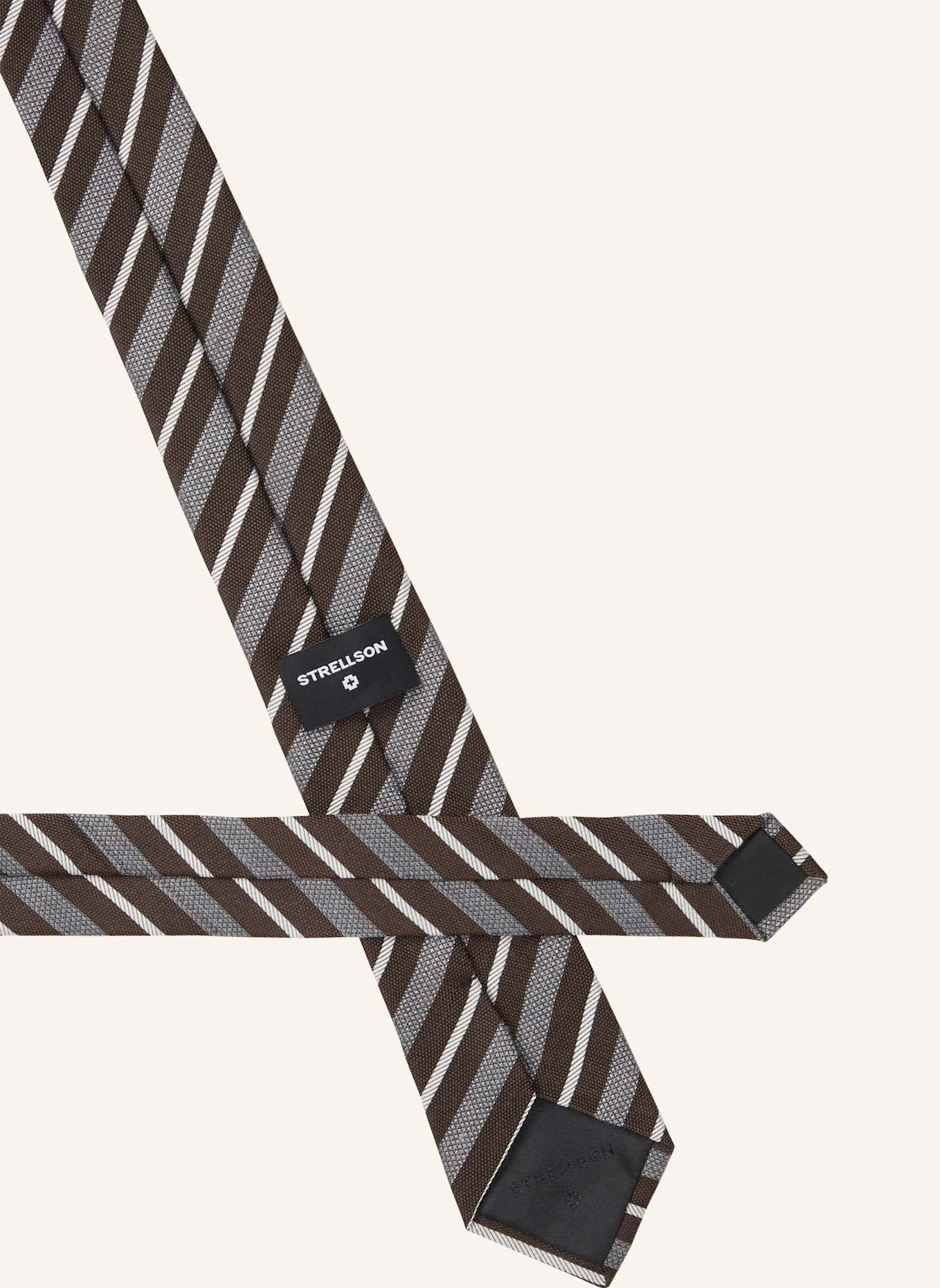 STRELLSON Krawatte TIE: BRAUN