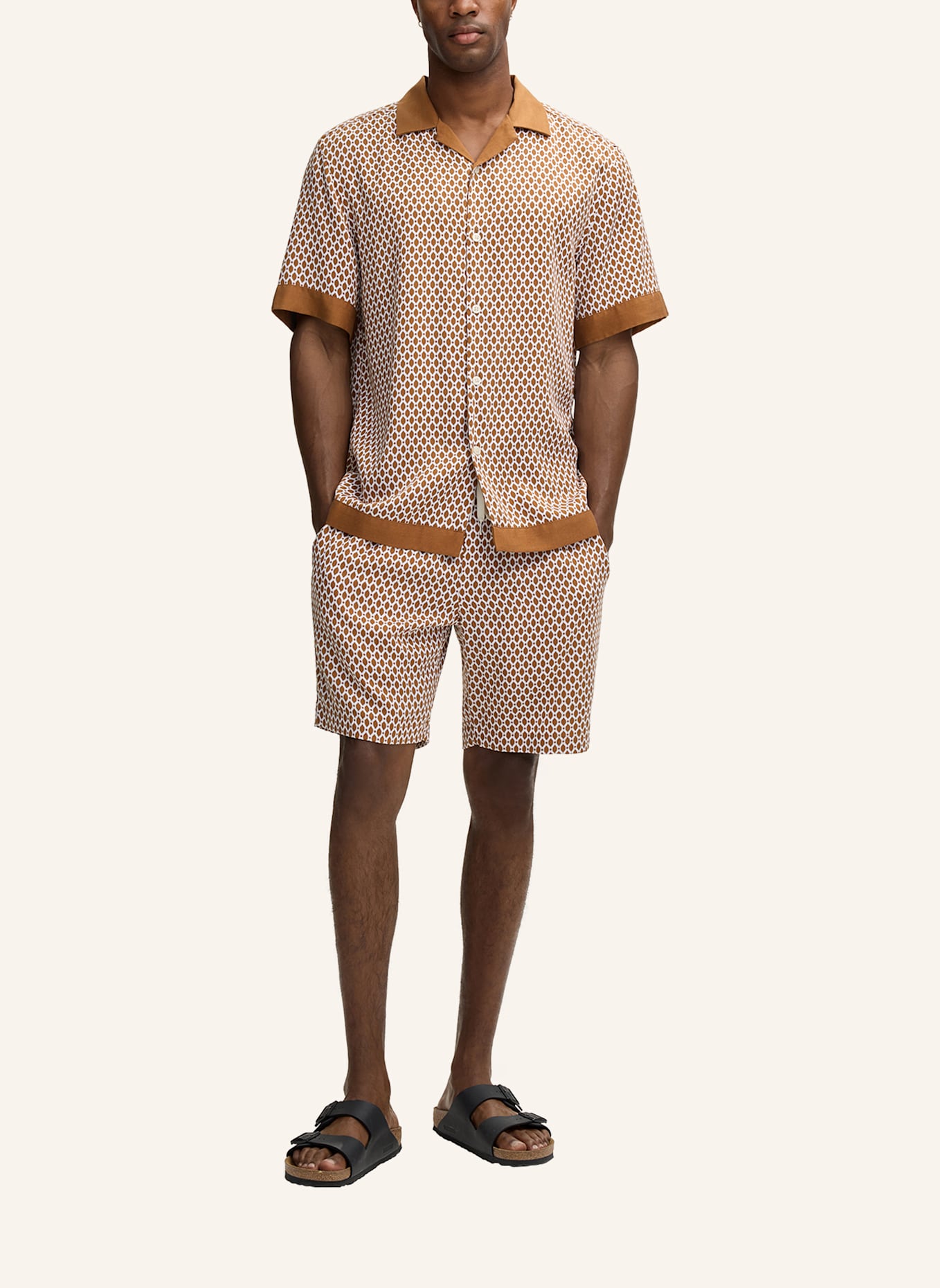 STRELLSON Hemd: BEIGE