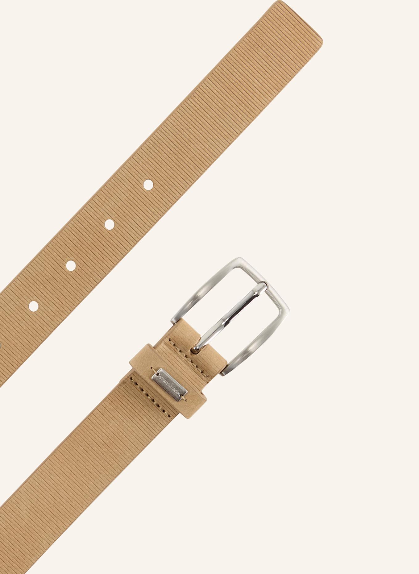 STRELLSON Gürtel LEDERGÜRTEL: BEIGE