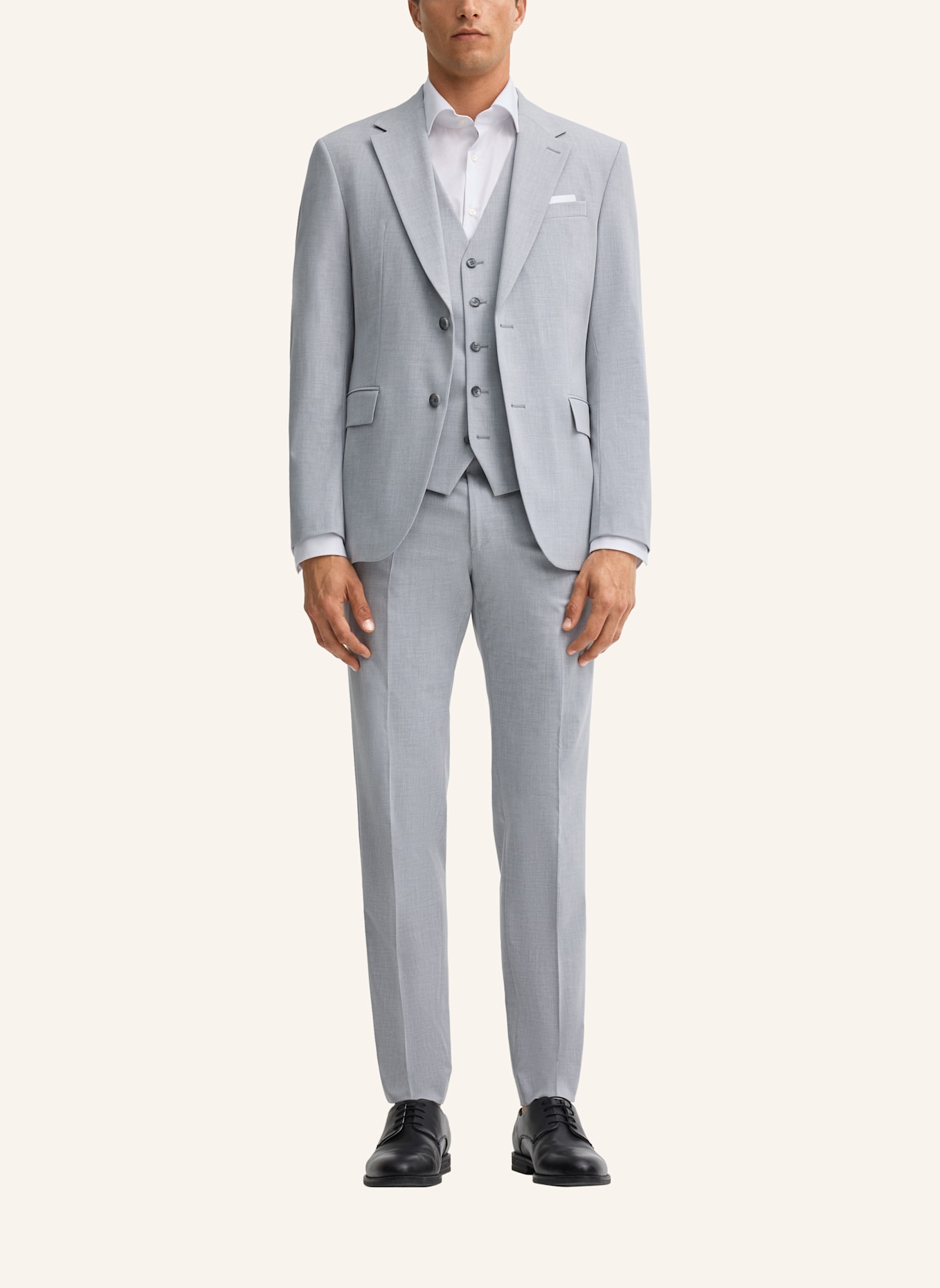 STRELLSON Anzugweste VES2 Extra Slim Fit: HELLGRAU