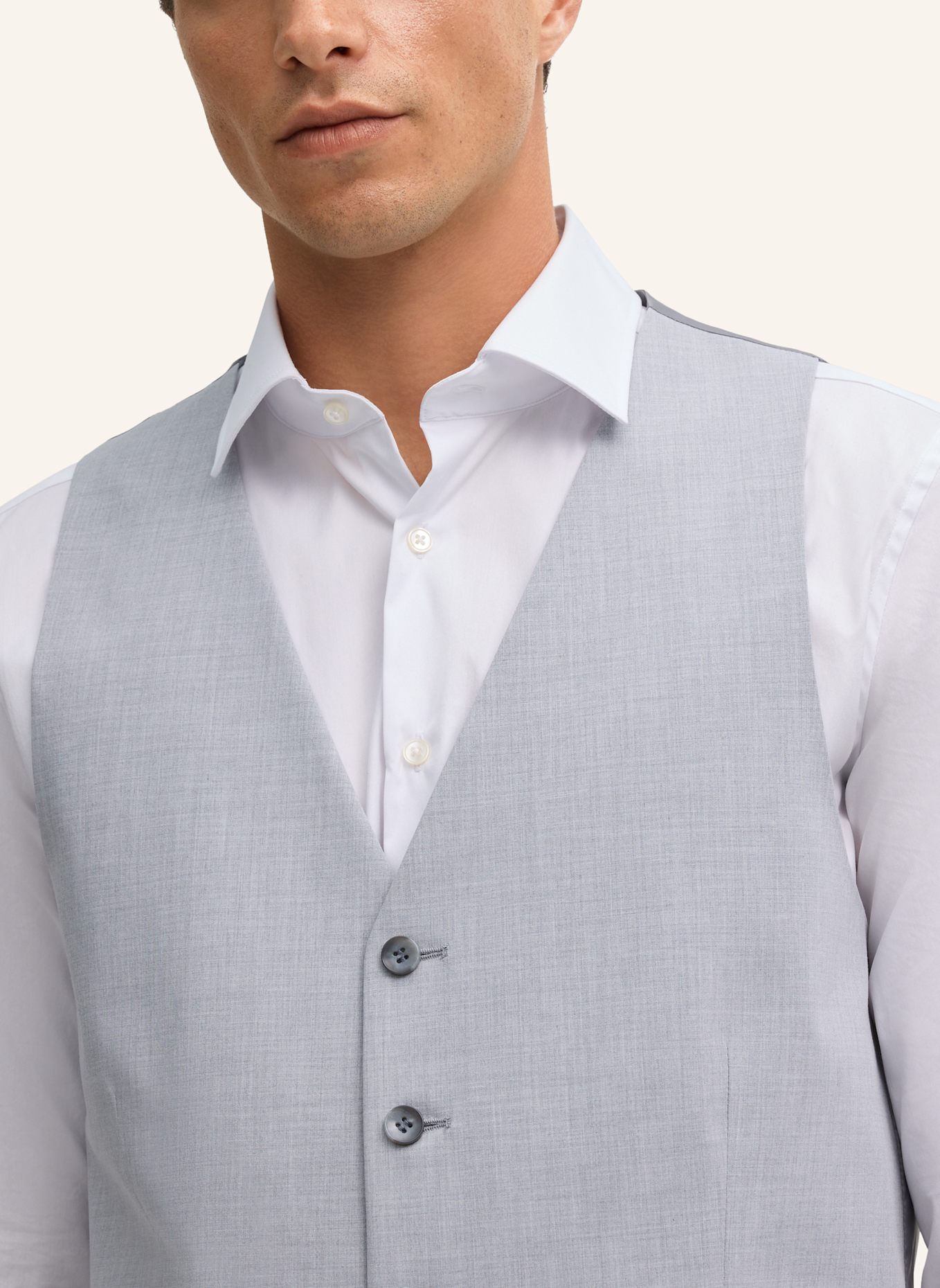 STRELLSON Anzugweste VES2 Extra Slim Fit: HELLGRAU