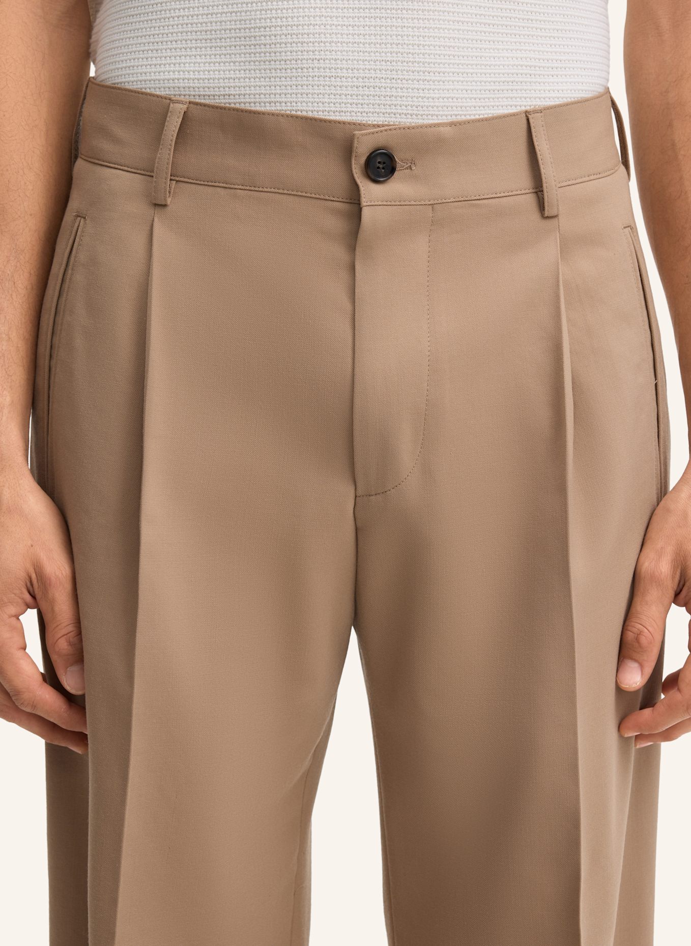 STRELLSON Hose JAROD2 Loose Fit: BEIGE