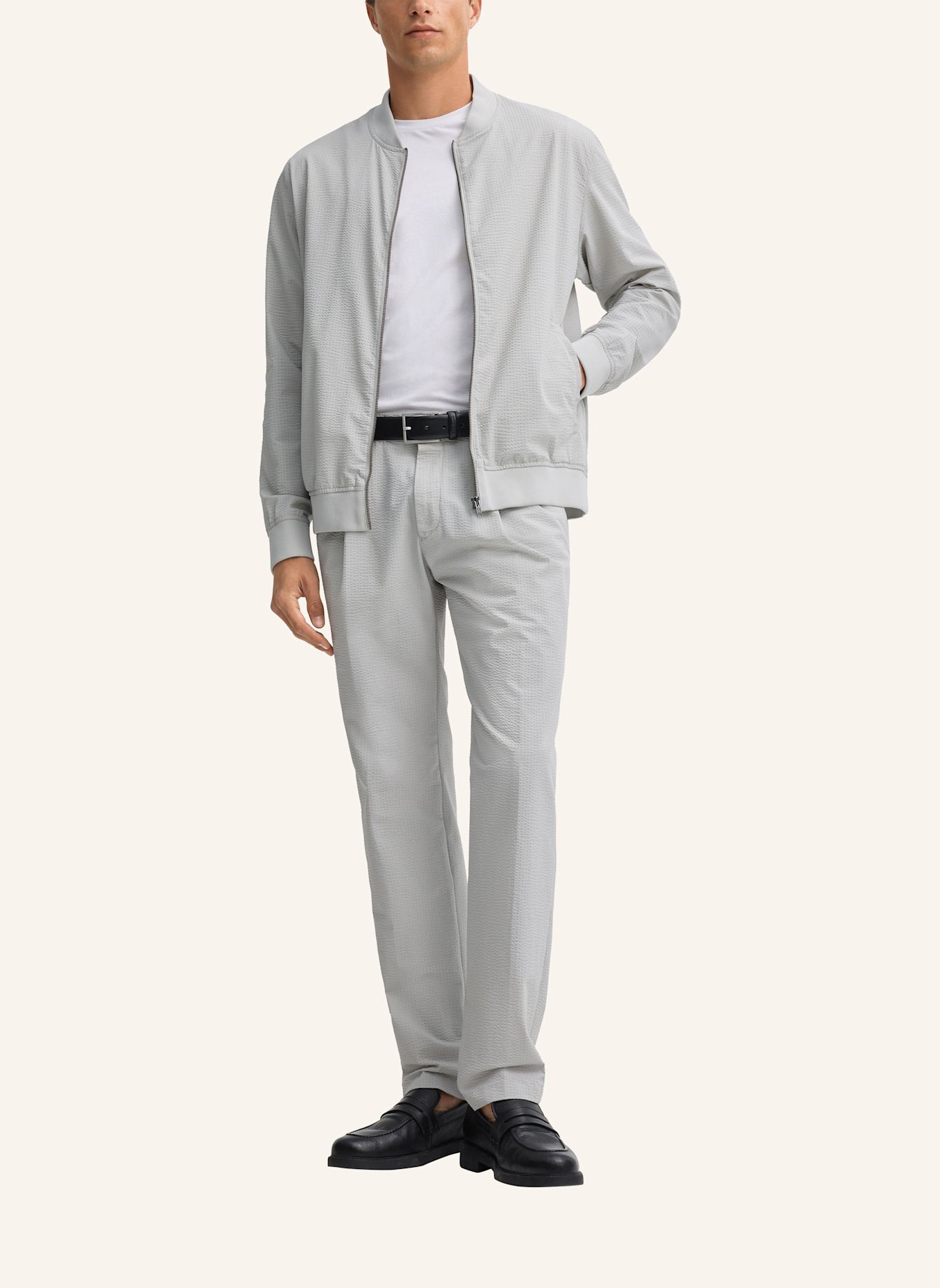 STRELLSON Bundfaltenhose LUI: HELLGRAU